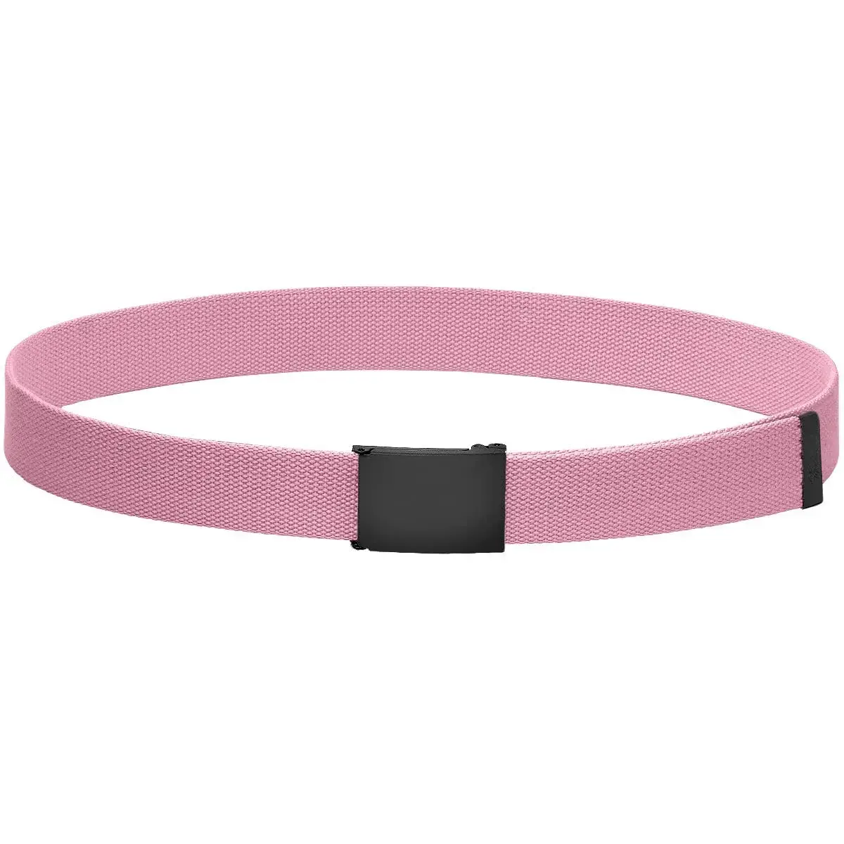 Falari Canvas Web Belt Fully Adjustable Cut to Fit Golf Belt with Flip Top Buckle - Pink | 38mm (1.5 Inch) Width - view 4