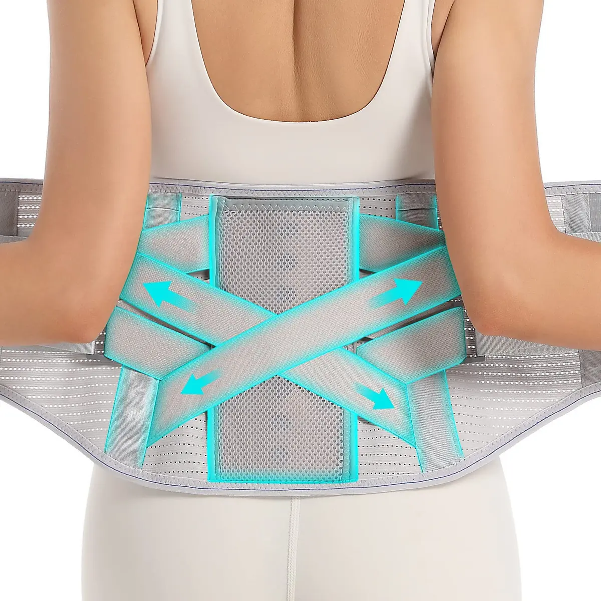 EGJoey Back Brace for Lower Back Pain | Lumbar Support Belt for Men/Women with Adjustable Fit - main product image