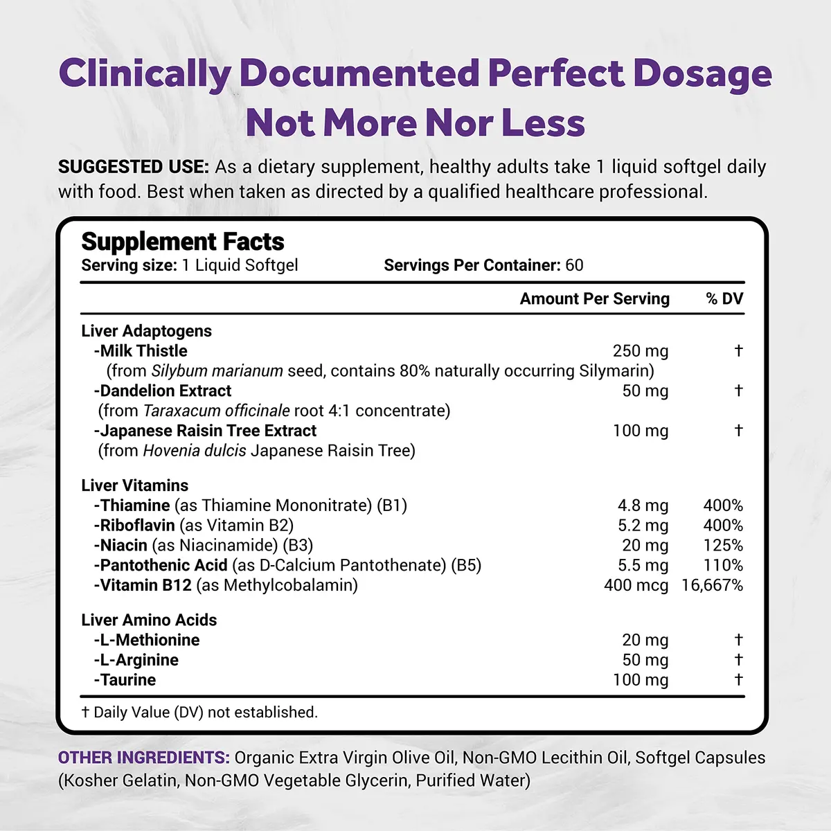 Naturalis Milk Thistle Liver Support 60 Softgels | Liver Support & Detox* - view 2