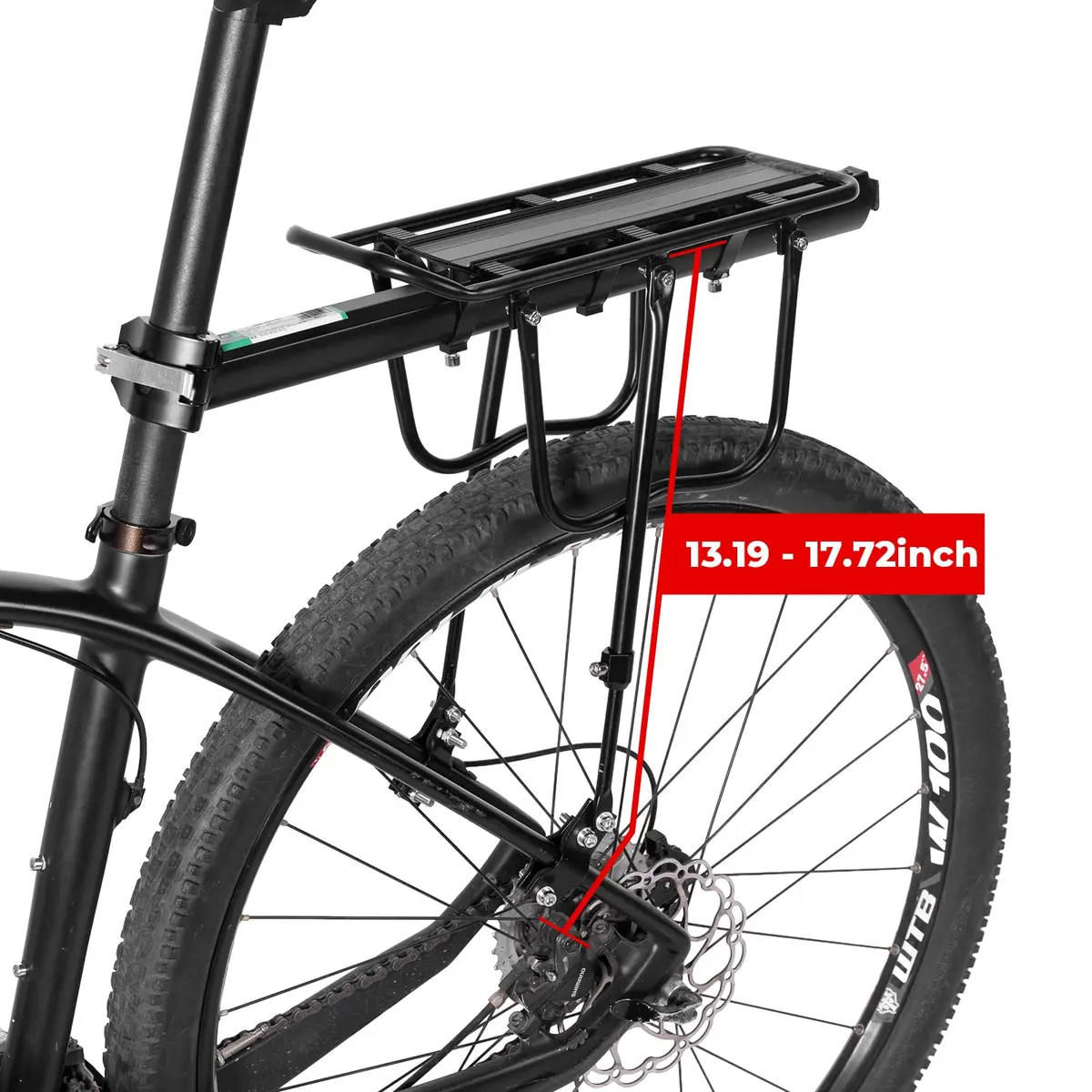 ROCKBROS Rear Bike Rack Adjustable 165 lbs Capacity | Tool-Free Quick-Release Bike Back Rack - view 5