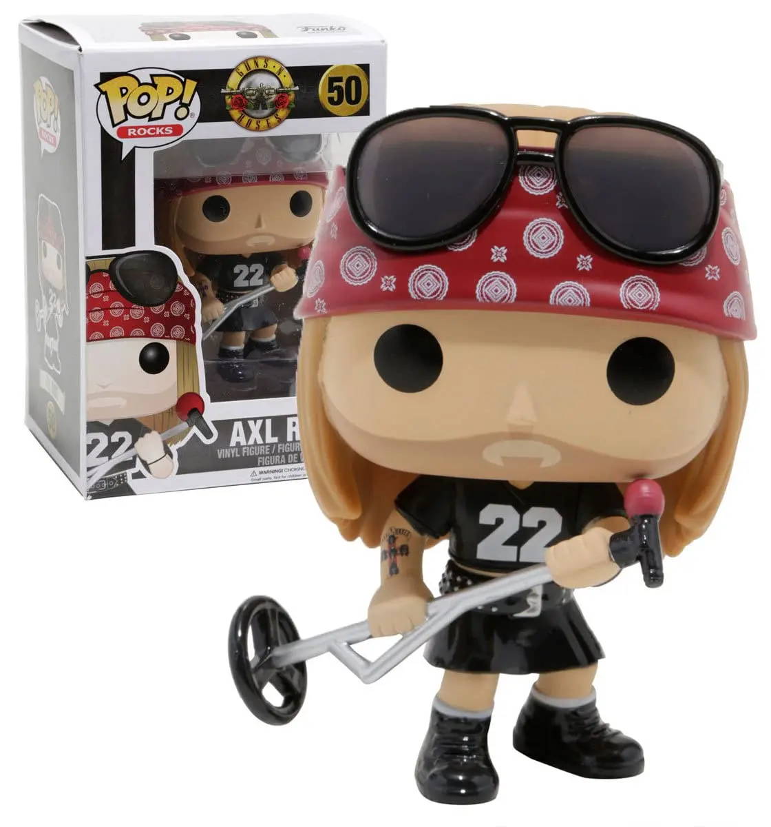 Funko Guns N' Roses - Axl Rose Vinyl Figure 3.75 inches | Collectible Pop! Toy with Protector - view 8