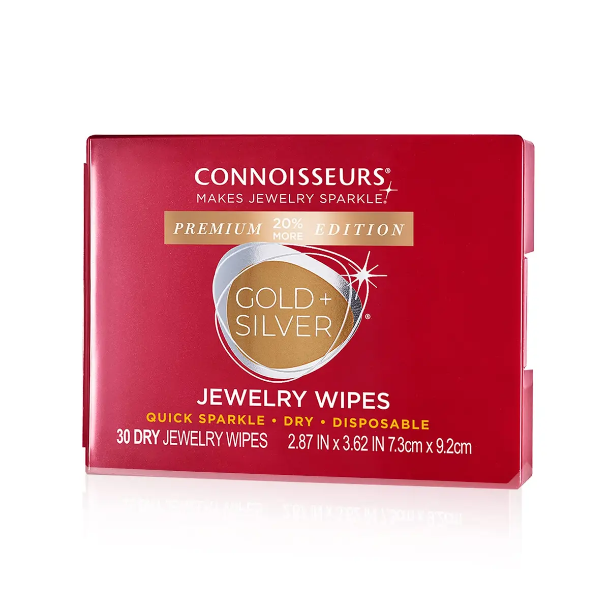 CONNOISSEURS Jewelry Wipes - 30 Pack | Fast Jewelry Cleaning & Tarnish Protection - main product image