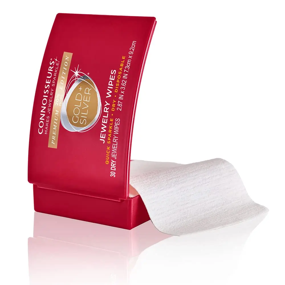 CONNOISSEURS Jewelry Wipes - 30 Pack | Fast Jewelry Cleaning & Tarnish Protection - view 7