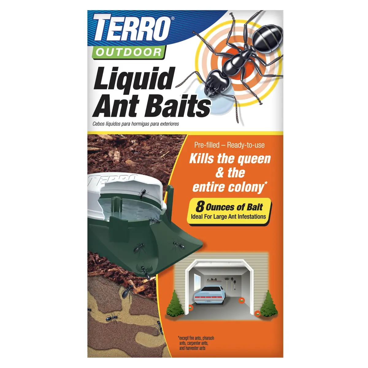 Terro Pesticide Liquid Ant Bait Killer & Trap - 8 Bait Stations | Kills Household Ants - main product image