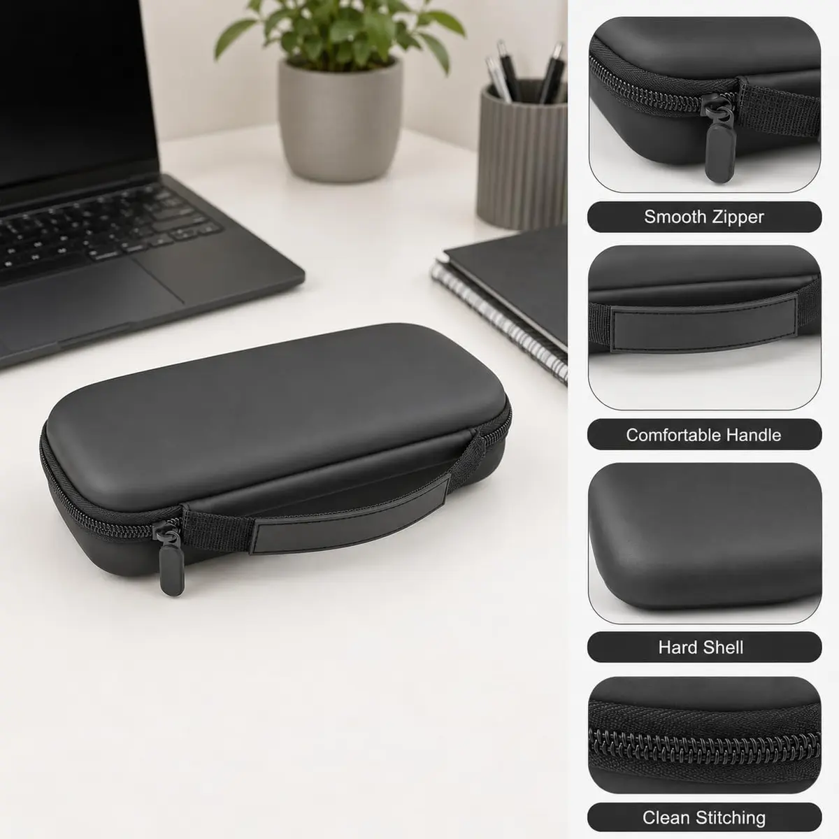 ALKOO Professional Healthcare Stethoscope Case for 3M Littmann Classic III/Cardiology IV, Black (11" L x 4.7" W x 2.4" H) | Protects Your Essential Medical Tool - view 4
