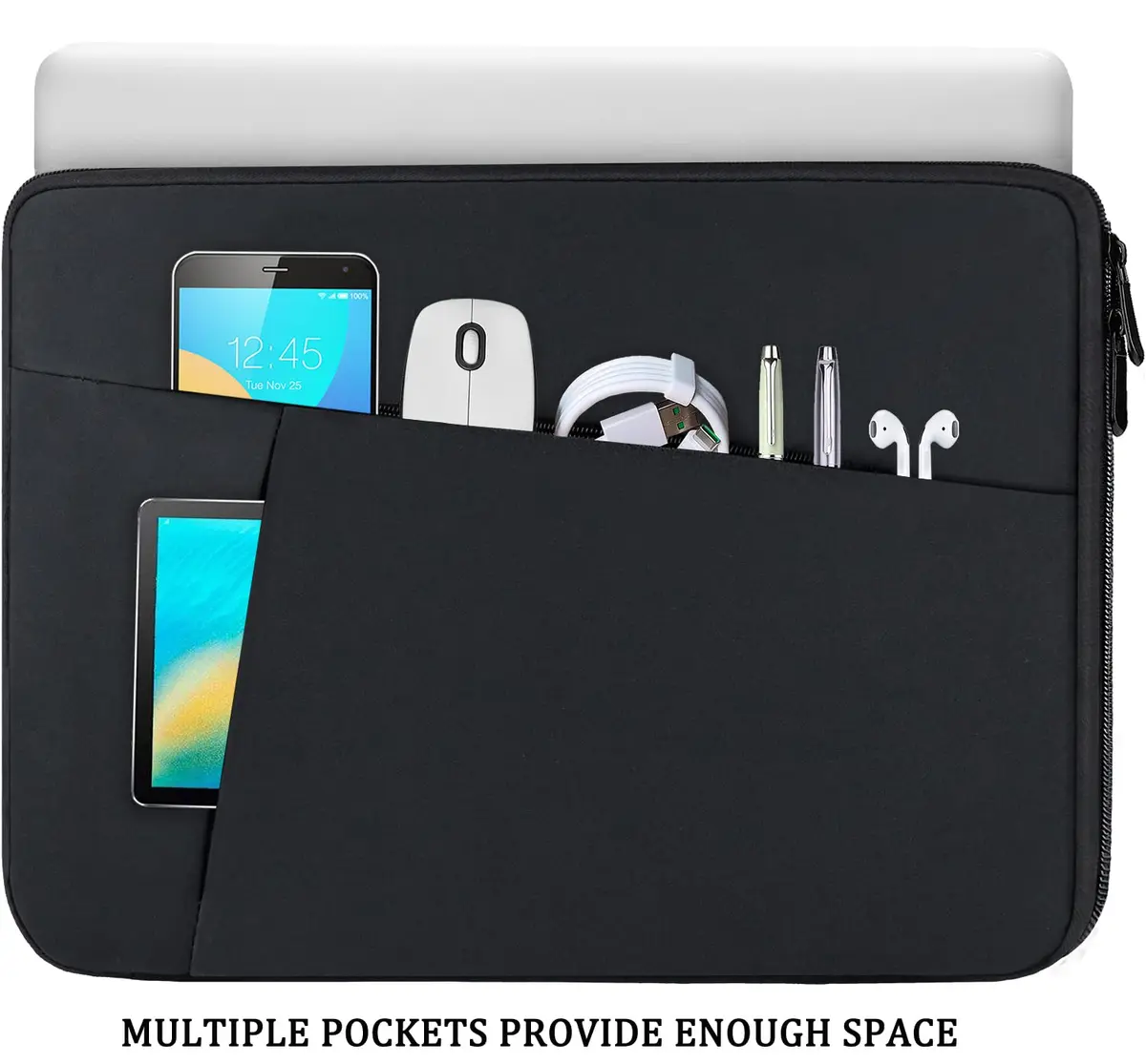 BOOEUDI Laptop Sleeve 15.6 inch Shockproof Protective Cover | Slim, Stylish & Durable - view 3