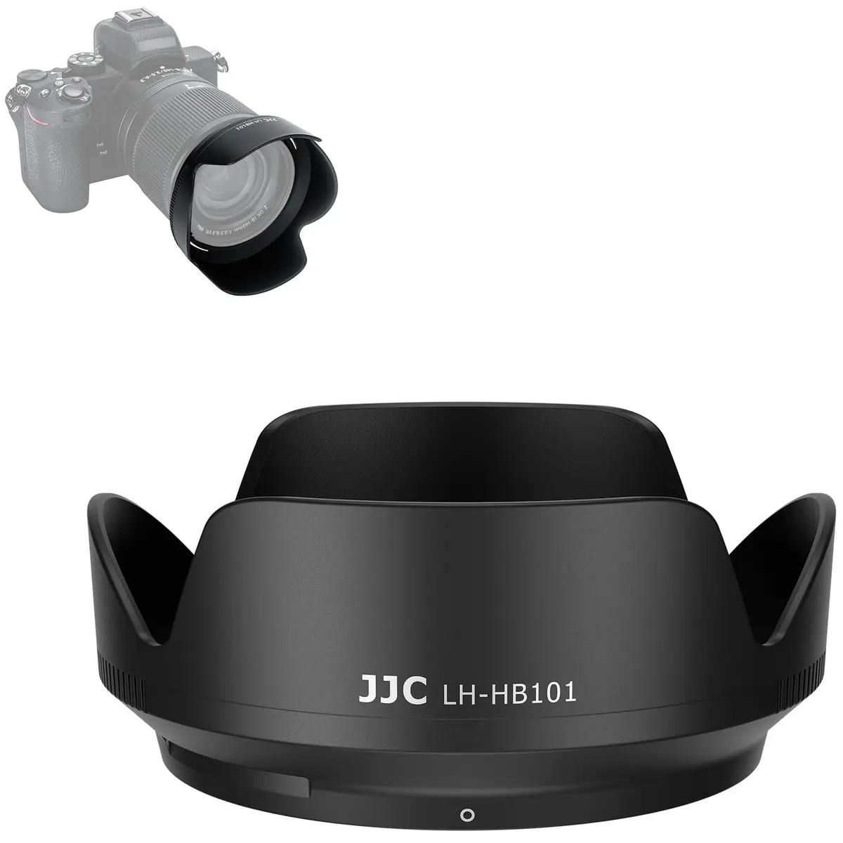 JJC Lens Hood for Nikon NIKKOR Z DX 18-140mm f/3.5-6.3 VR Lens | Reversible Bayonet Mount Shade Replace HB-101 - main product image