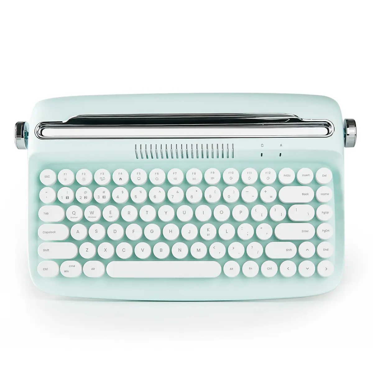 YUNZII ACTTO B303 Wireless Retro Typewriter Keyboard Sweet Mint | Bluetooth 5.0, 84-Key Compact Layout - main product image