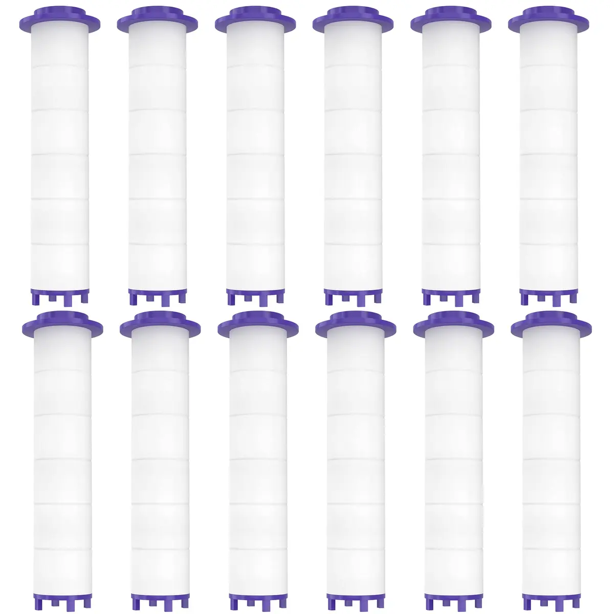 Tnnluku 12-Piece Hydro Jet Shower Head Filter Set | High Pressure Handheld Vortex Turbo Fan Shower Heads Filter - main product image