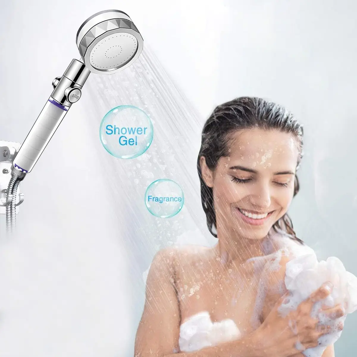 Tnnluku 12-Piece Hydro Jet Shower Head Filter Set | High Pressure Handheld Vortex Turbo Fan Shower Heads Filter - view 7