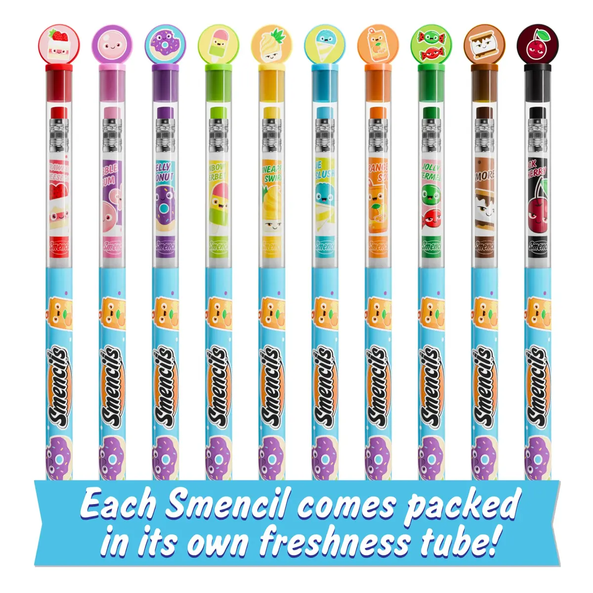 Scentco Graphite Smencils (2 Pack) HB #2 Scented Pencils, 20 Count | Recycled Newspaper & Long-Lasting Scents - view 5