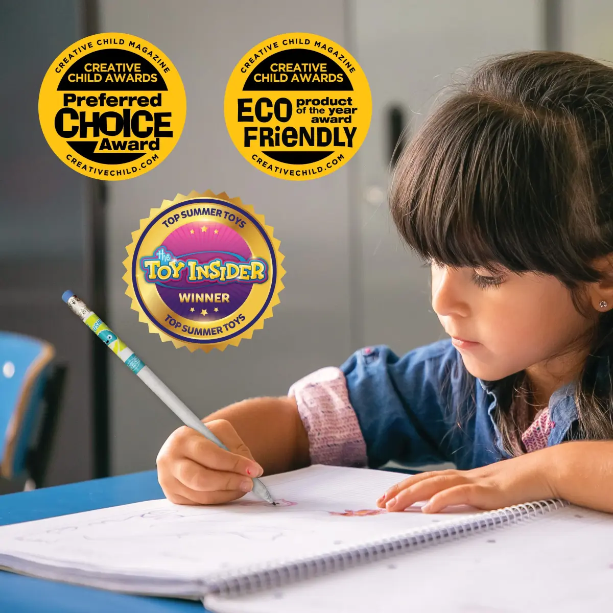 Scentco Graphite Smencils (2 Pack) HB #2 Scented Pencils, 20 Count | Recycled Newspaper & Long-Lasting Scents - view 7