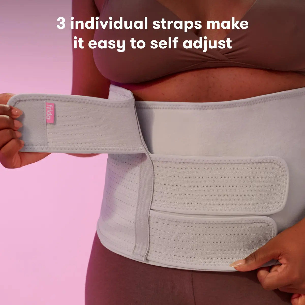 Frida Mom Belly Binder Postpartum Recovery Support 9" High | Adjustable Compression Wrap for Natural & C-Section Birth - view 4