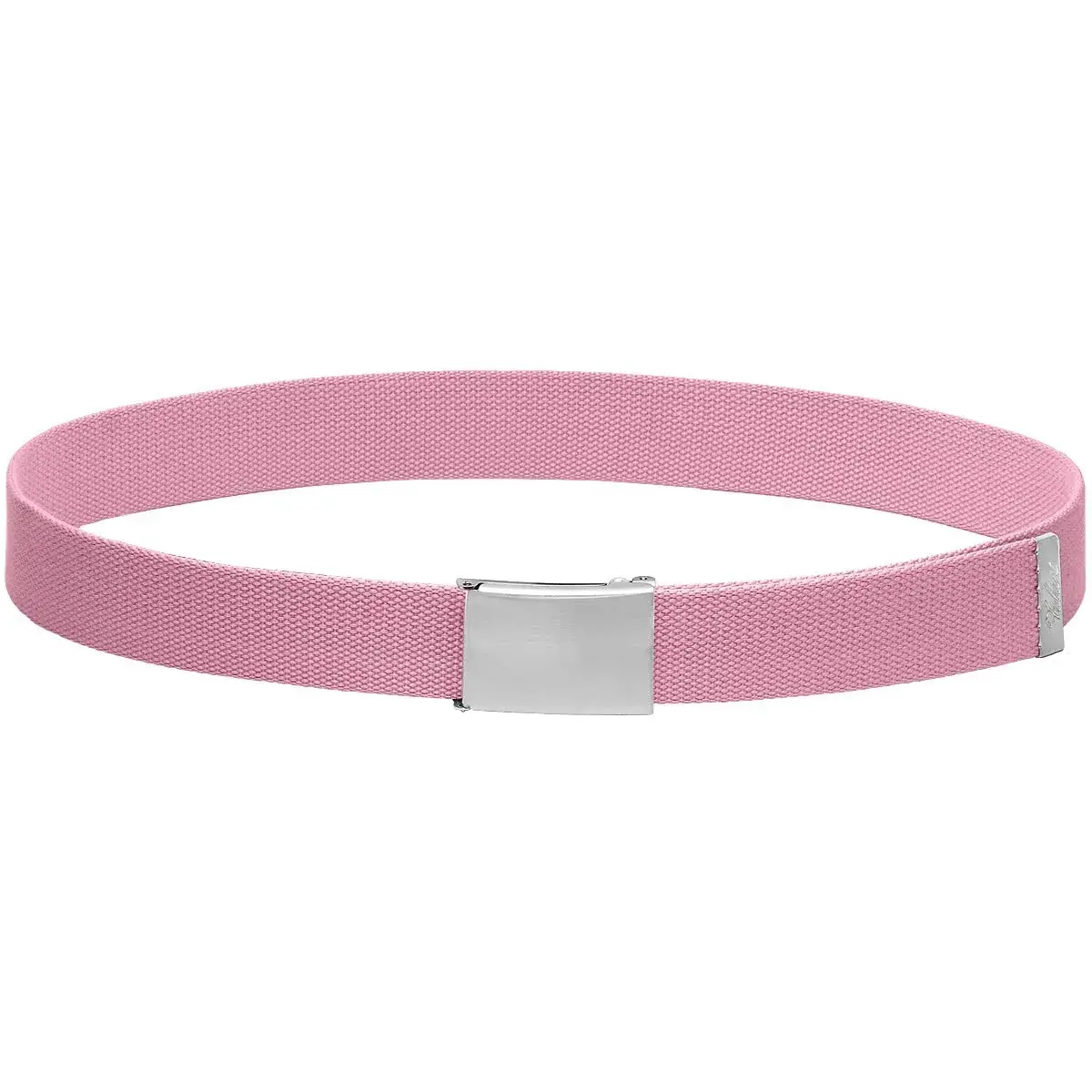Falari Canvas Web Belt 2 Pack Black & Pink with Silver Buckle | Fully Adjustable Cut-to-Fit for Men (135cm / 53in) - view 4