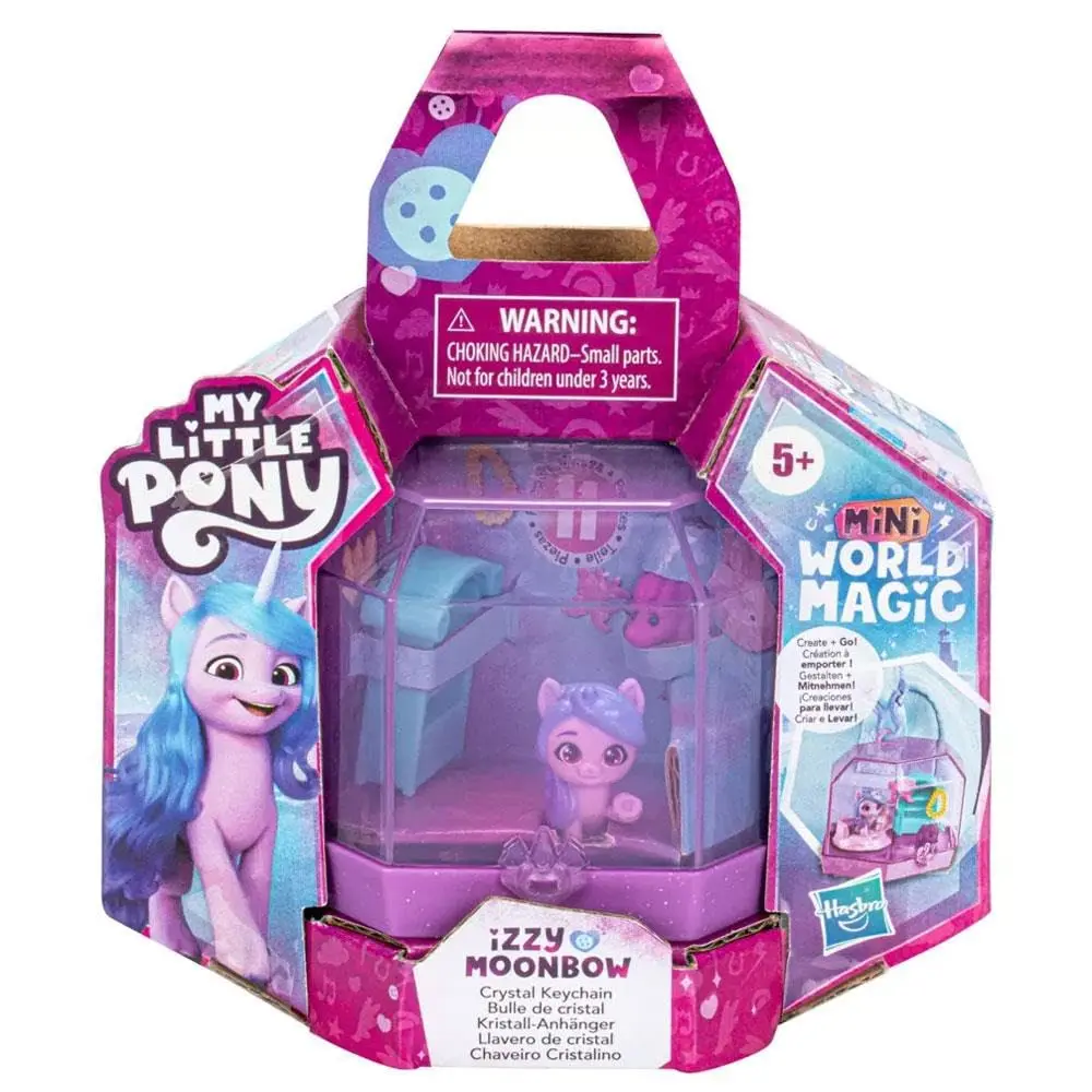 My Little Pony Mini World Magic Crystal Keychain Izzy Moonbow Toy - Portable Mini Playset, Pony, and Accessories for Kids Ages 5+ - view 2