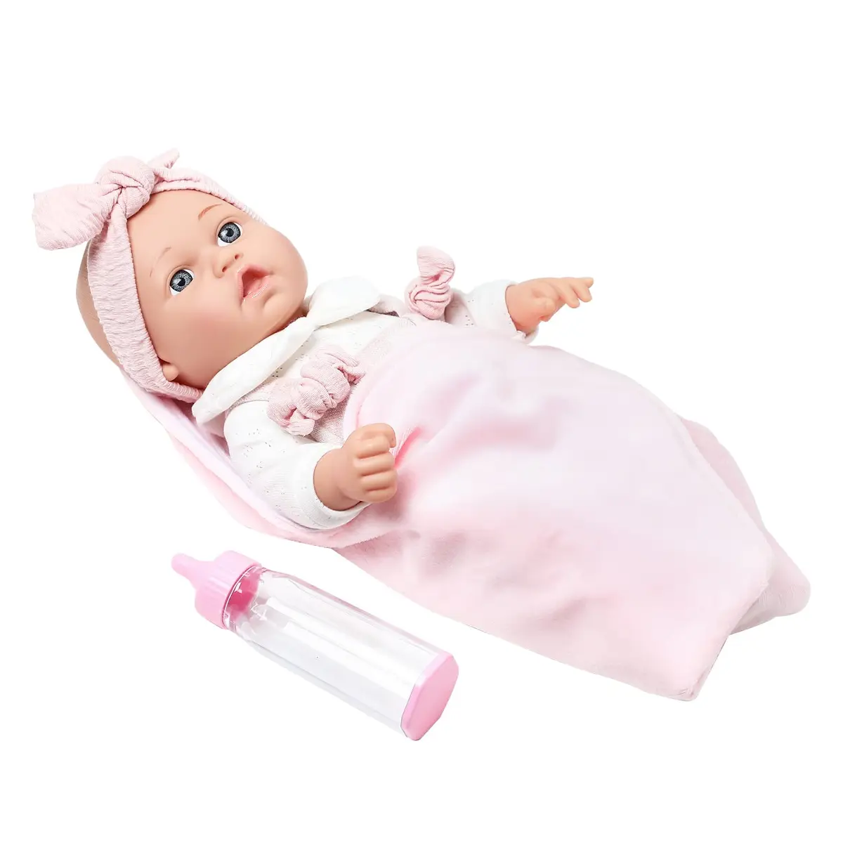 Enjoyin 12'' Baby Doll in Gift Box with Pink Cloths, Pacifier, Blanket & Bottle | Kid-Friendly Gift Set - view 5