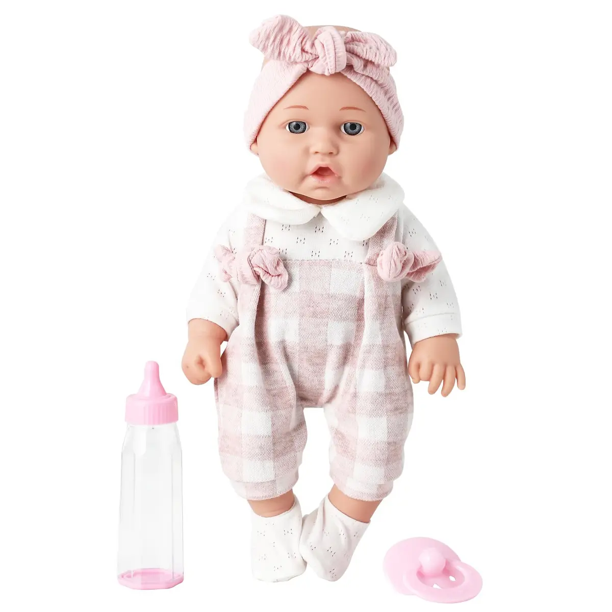 Enjoyin 12'' Baby Doll in Gift Box with Pink Cloths, Pacifier, Blanket & Bottle | Kid-Friendly Gift Set - view 7