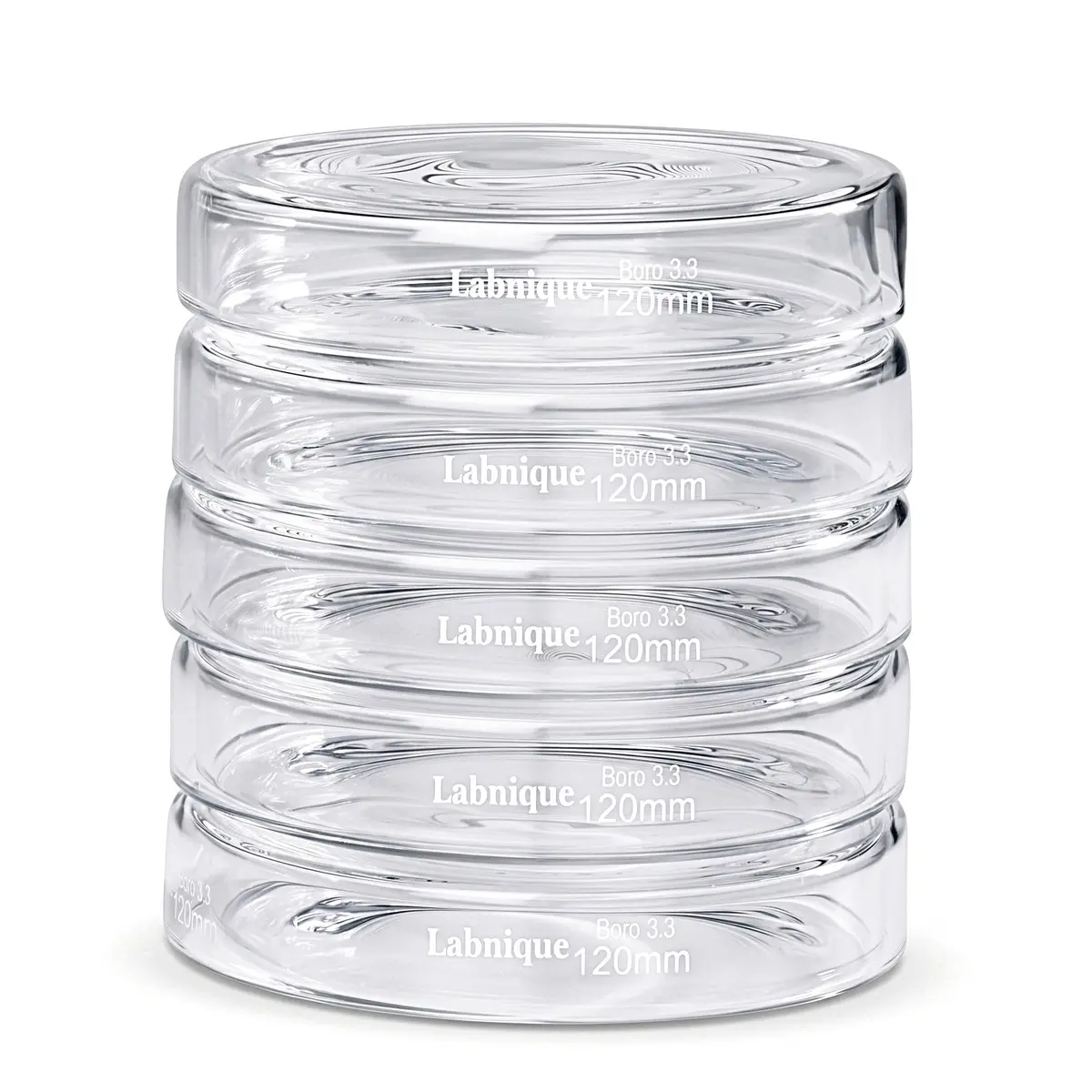 Microyn Borosilicate Glass Petri Dish with Lid, 120 mm | Reusable, Autoclavable Labware for Research & Education - main product image