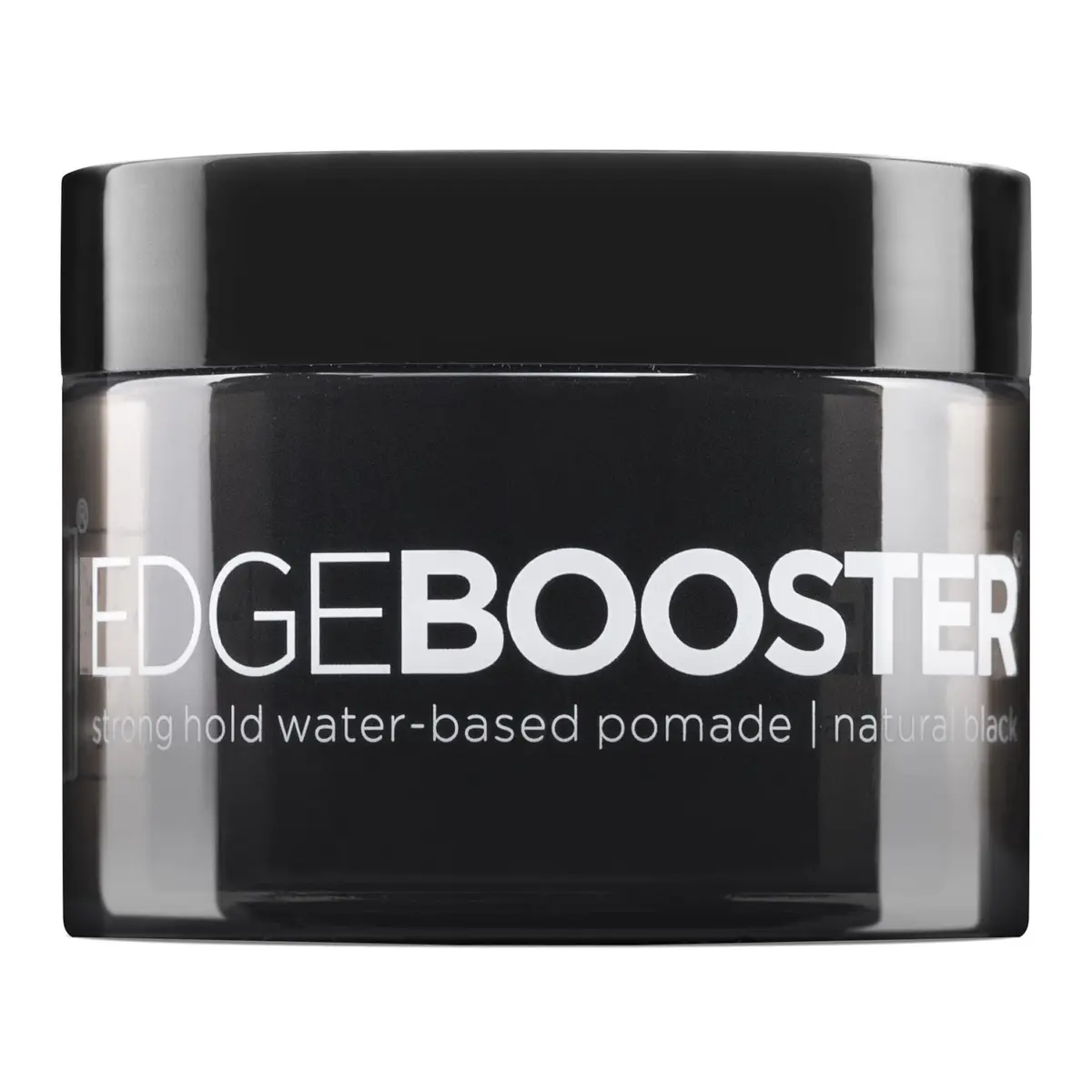 Style Factor EDGE BOOSTER HIDEOUT Water-Based Pomade | Strong Hold & Gray Coverage | Slick Styling for Flyaways & Roots | High Shine Finish | Natural Black | 3.38 oz - main product image
