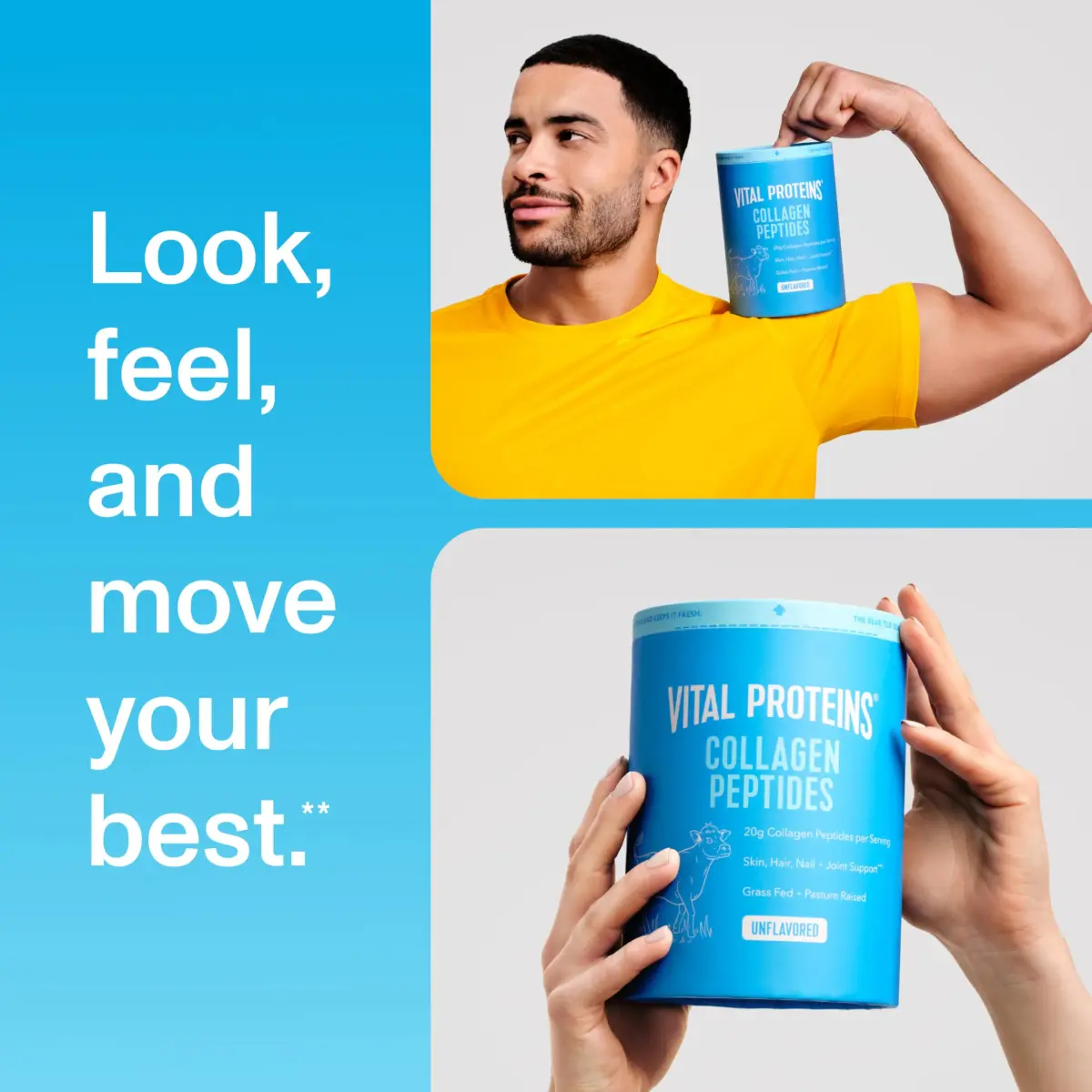 Vital Proteins Collagen Peptides Powder Unflavored 537g (19.3oz) | Supports Hair, Skin, Nails, Bones & Joints - view 8