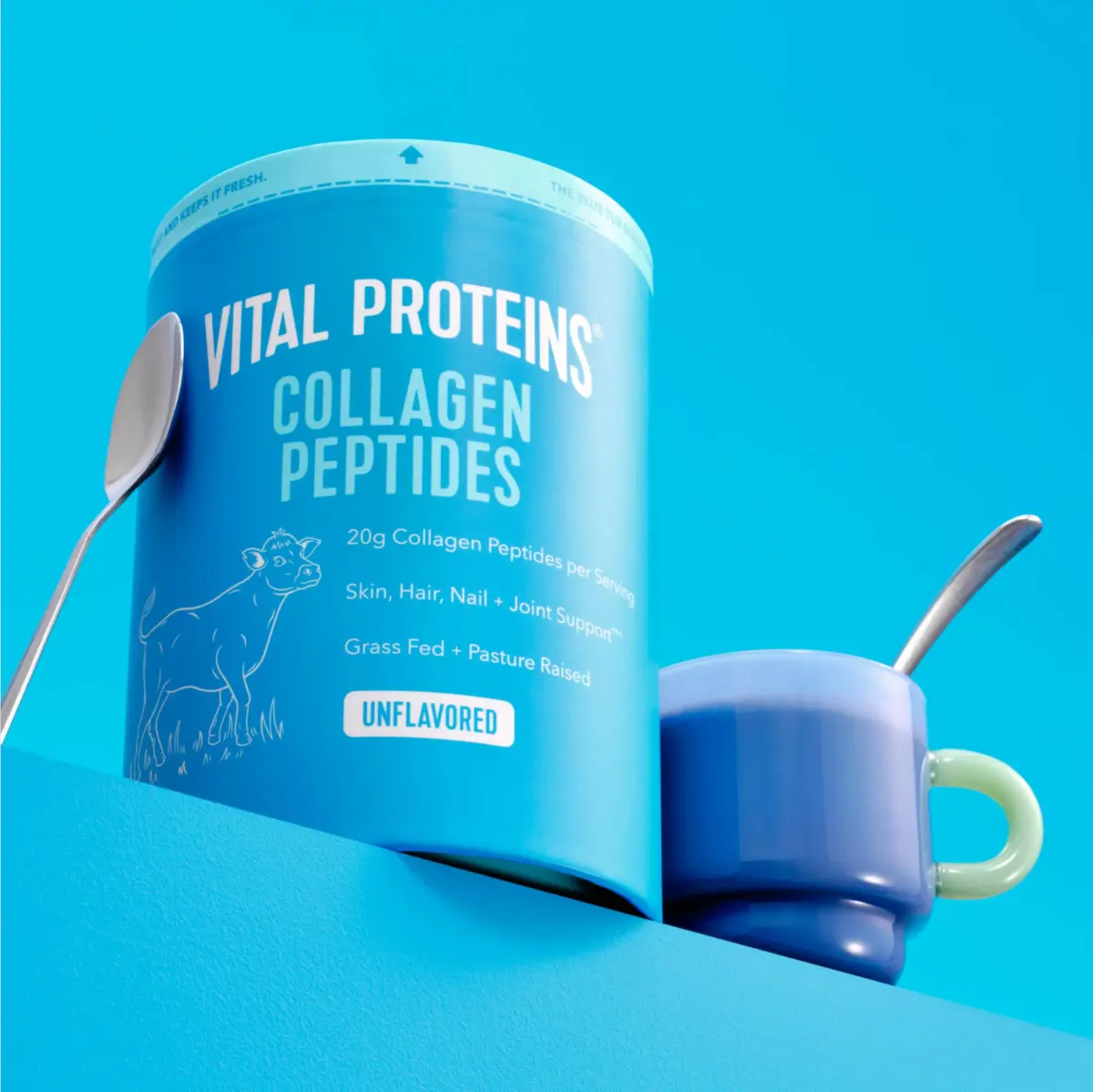 Vital Proteins Collagen Peptides Powder Unflavored 537g (19.3oz) | Supports Hair, Skin, Nails, Bones & Joints - view 2