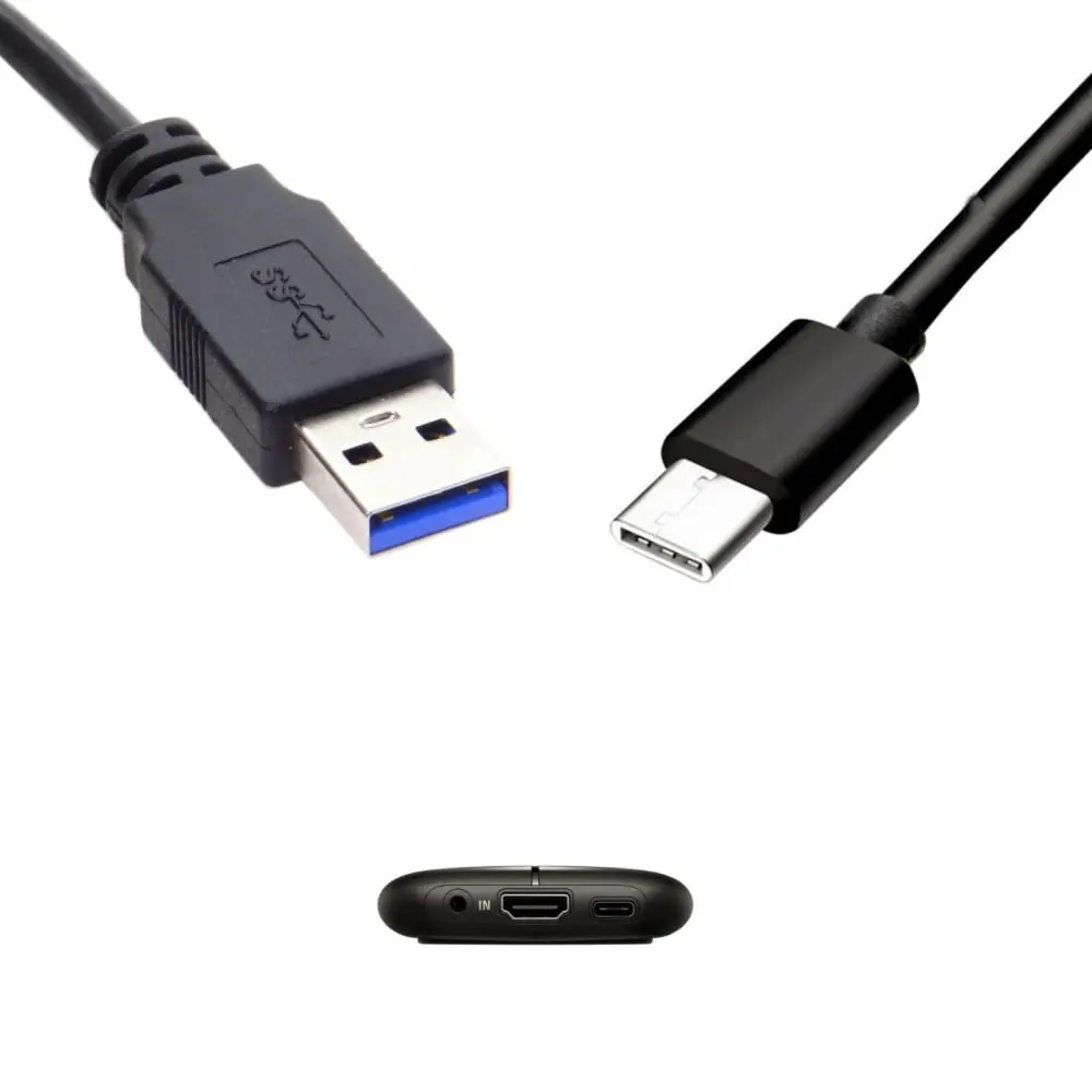 kamikakushi USB-C to USB-A Cable 1m (3.3ft) | 5Gbps Data Transfer for Elgato HD60 S+ - main product image