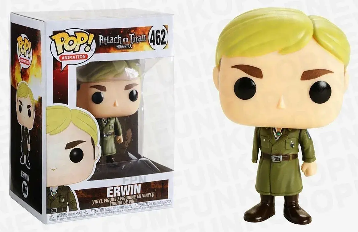 POP Attack on Titan Erwin Smith (One-Armed) Funko Pop! Vinyl Figure 9.5cm (3.75 inches) | Collectible Anime Figure - view 6