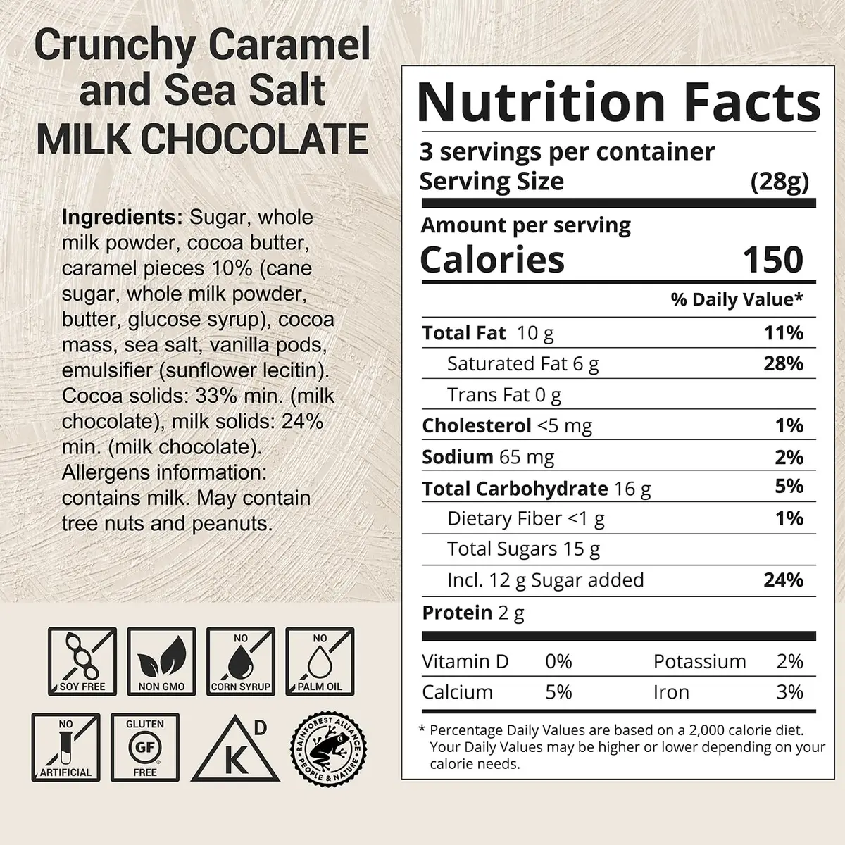 MilkBoy Swiss Chocolates Milk Chocolate Bars, Caramel Salt 3 oz | Swiss Gourmet Chocolate Gift - view 2