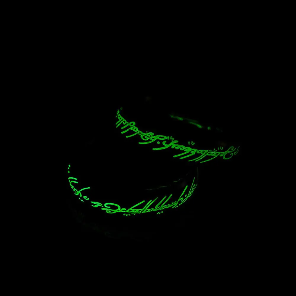 Meilord 6mm Stainless Steel Luminous Ring | Glows in Dark, Comfort Fit Wedding Band - view 3