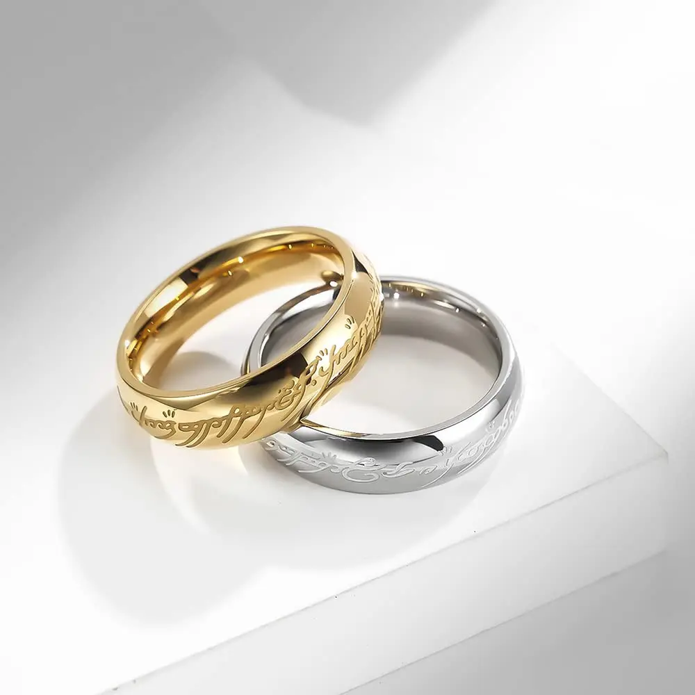 Meilord 6mm Stainless Steel Luminous Ring | Glows in Dark, Comfort Fit Wedding Band - view 4