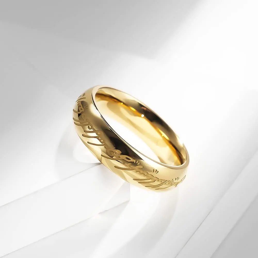 Meilord 6mm Lord of The Rings Ring for Men & Women Gold Silver Glow | Comfort Fit, Glows in Dark (70-120 chars) - view 3