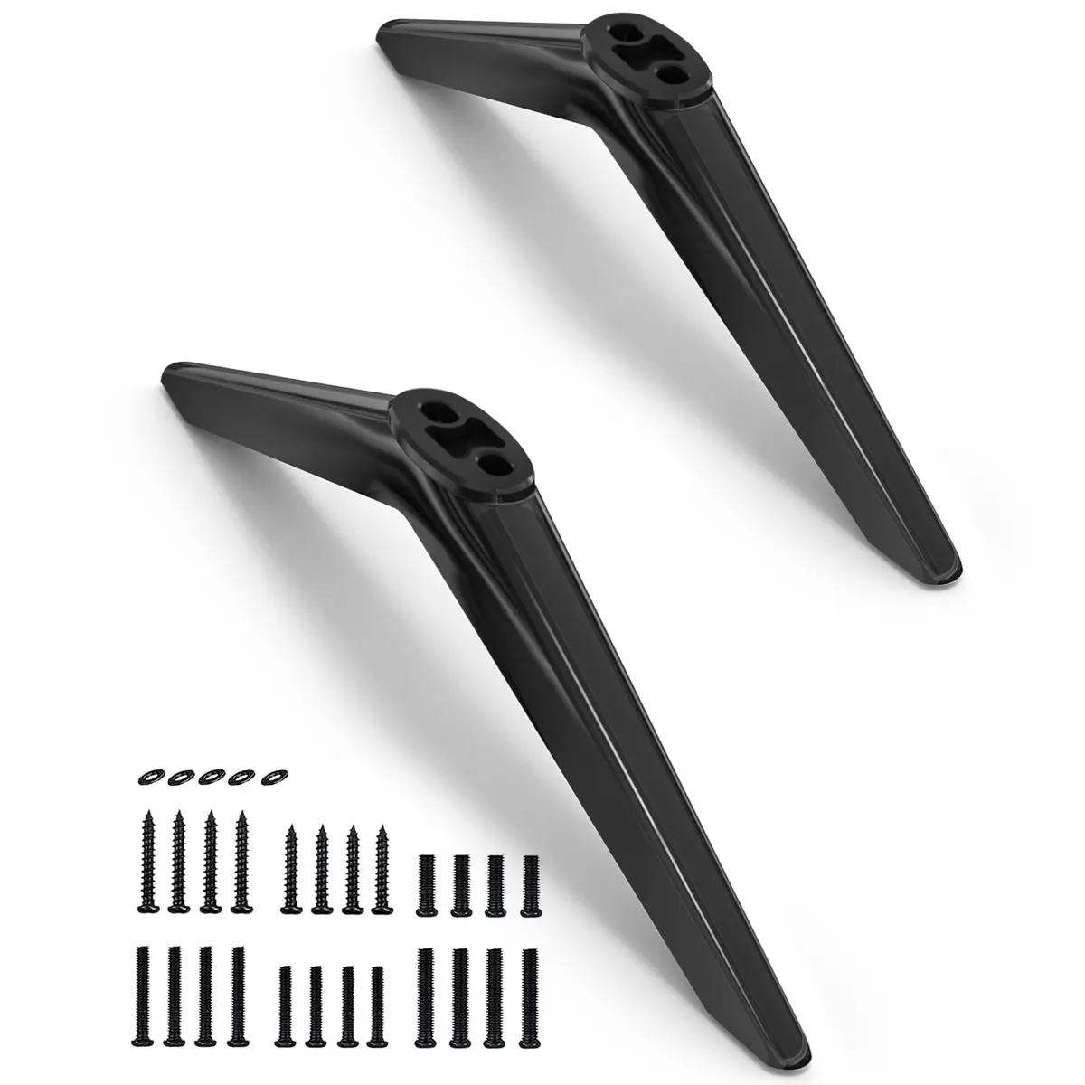 notiela TV Stand Legs Replacement for Element TVs - Black | Set of 2 Movable Feet - main product image