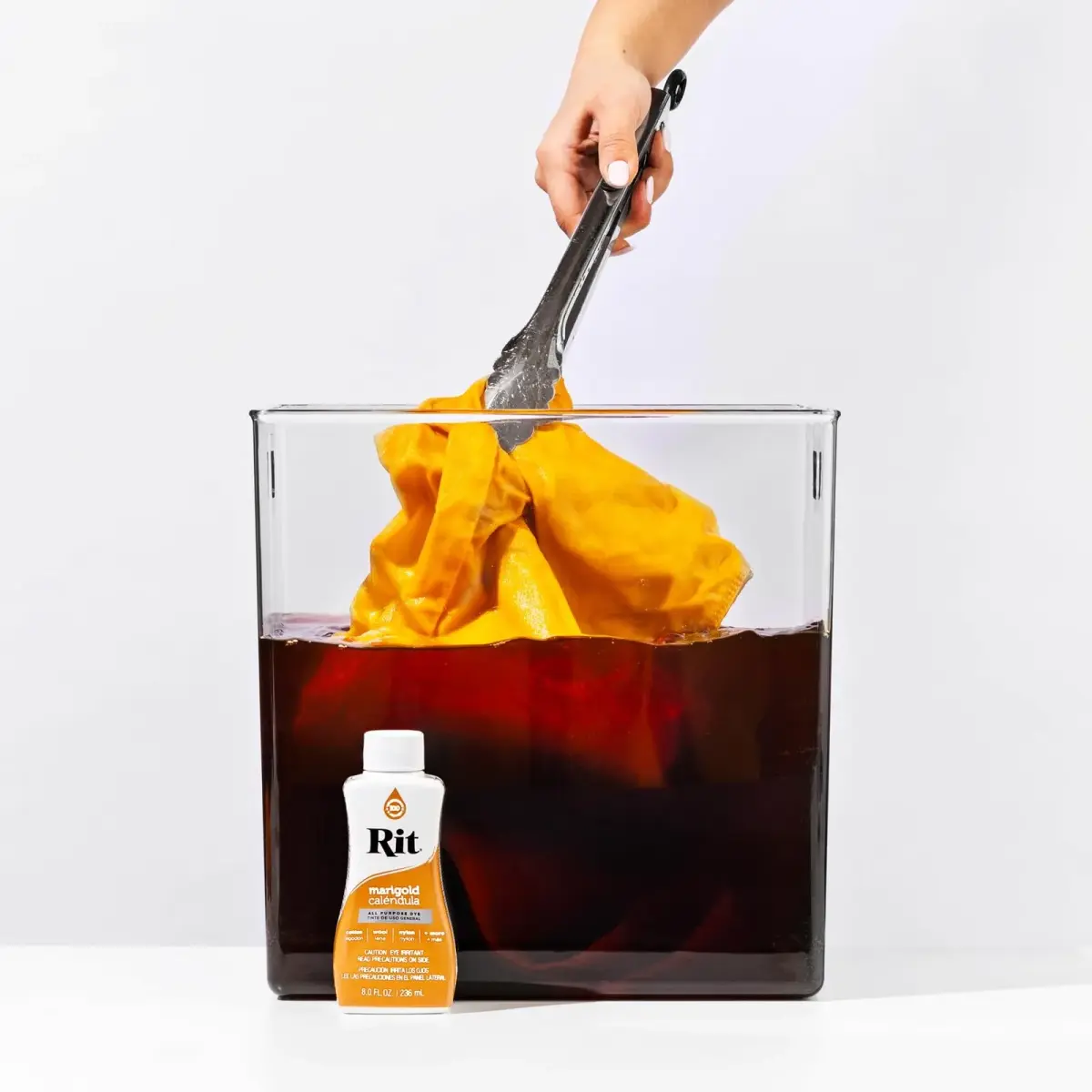 Rit Liquid Fabric Dye, Marigold Color - 237ml (8 Fl Oz) for All Fabrics - view 4