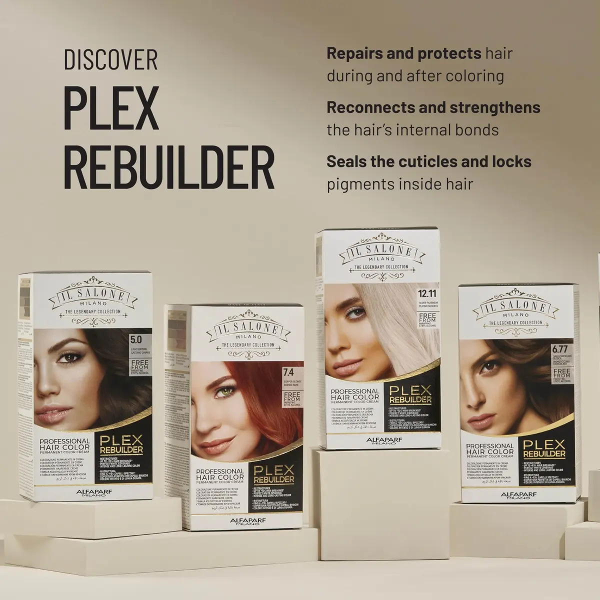 Il Salone Milano Plex Bond Rebuilder Permanent Hair Color Kit - 12.11 | Salon-Quality, Anti-Breakage, Long-Lasting (70-120 chars) - view 2