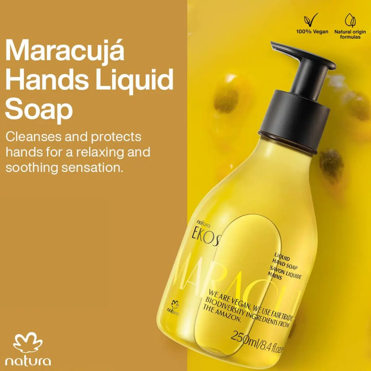natura Ekos Maracujá Soothing Hand Wash Set | Natural Amazon Bioactives, Moisturizes & Cleanses Hands, 8.4 Fl Oz - view 5