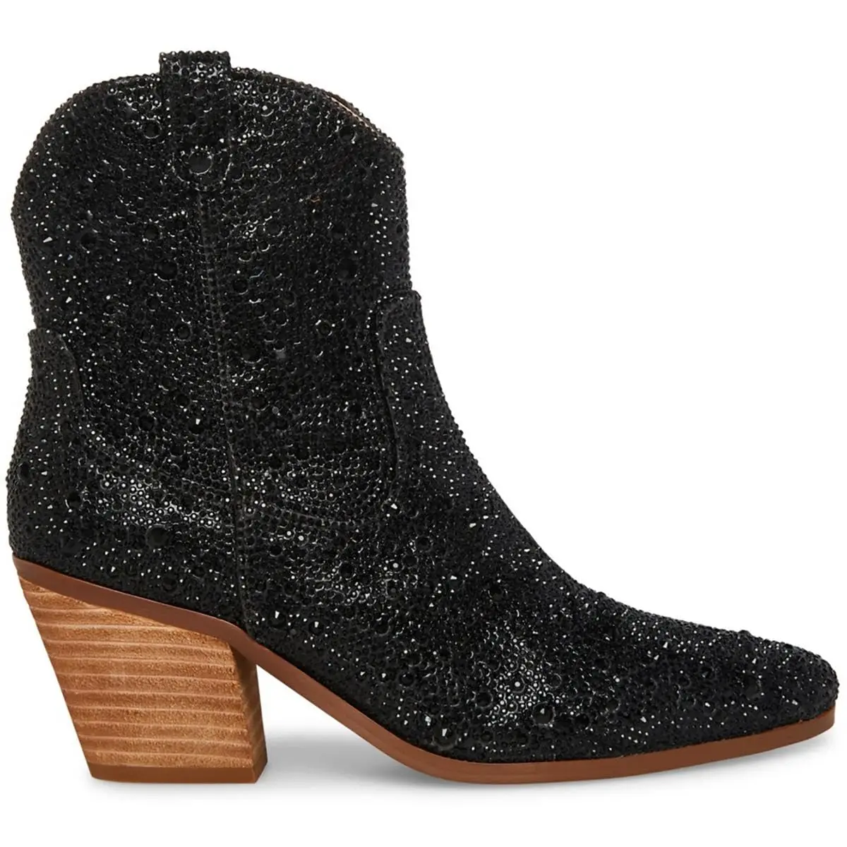 Betsey Johnson Women's Diva Western Boot, Black, 10 | Rhinestone Embellished Western Style - view 2
