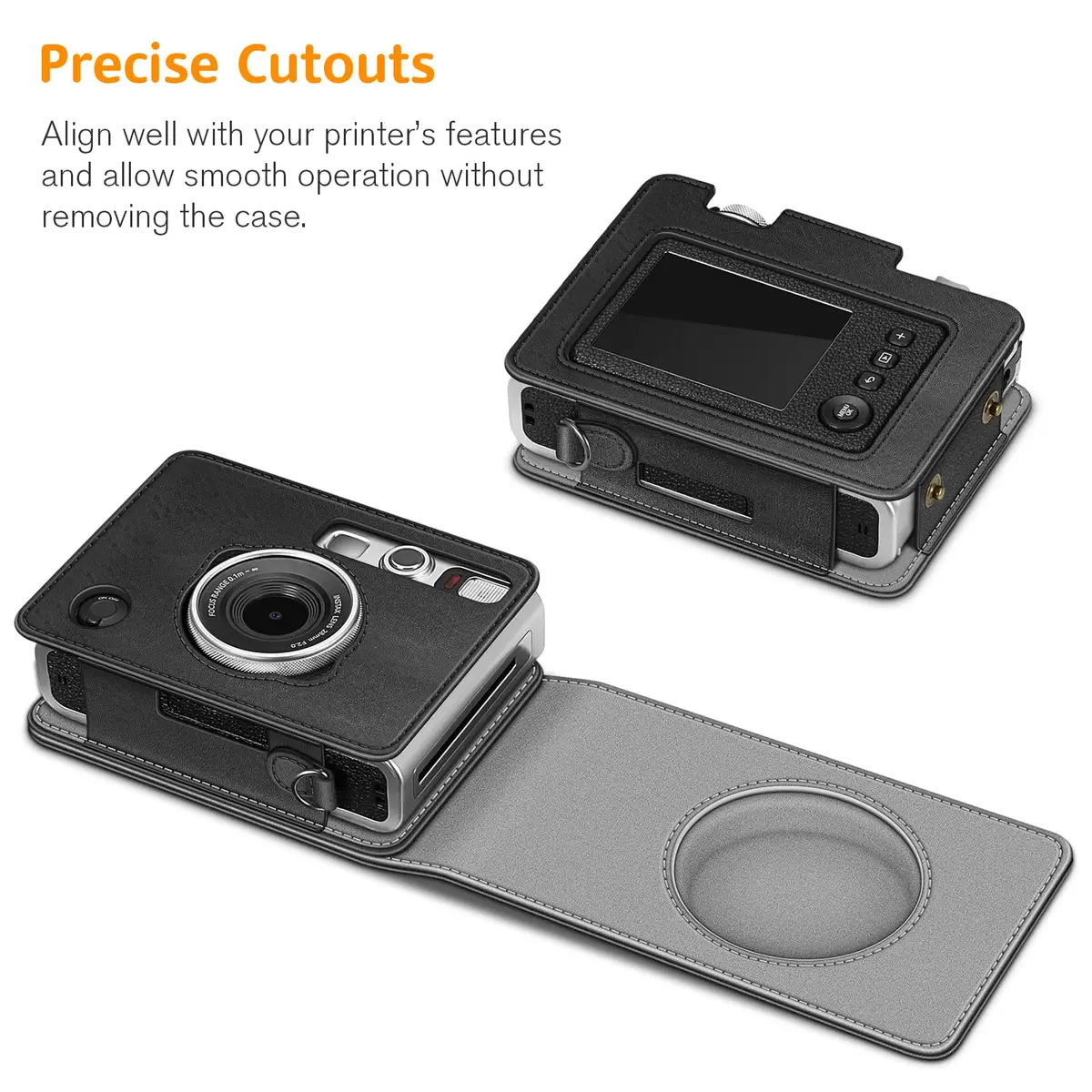 FINTIE Camera Case for Fujifilm Instax Mini EVO Camera with Strap | Premium Synthetic Leather, Protective & Convenient - view 3