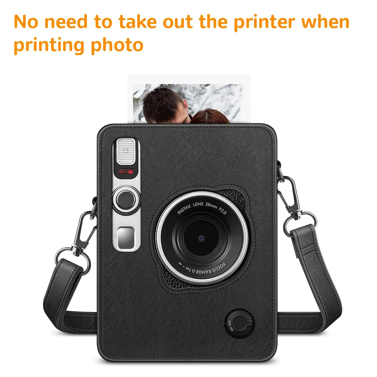 FINTIE Camera Case for Fujifilm Instax Mini EVO Camera with Strap | Premium Synthetic Leather, Protective & Convenient - view 4