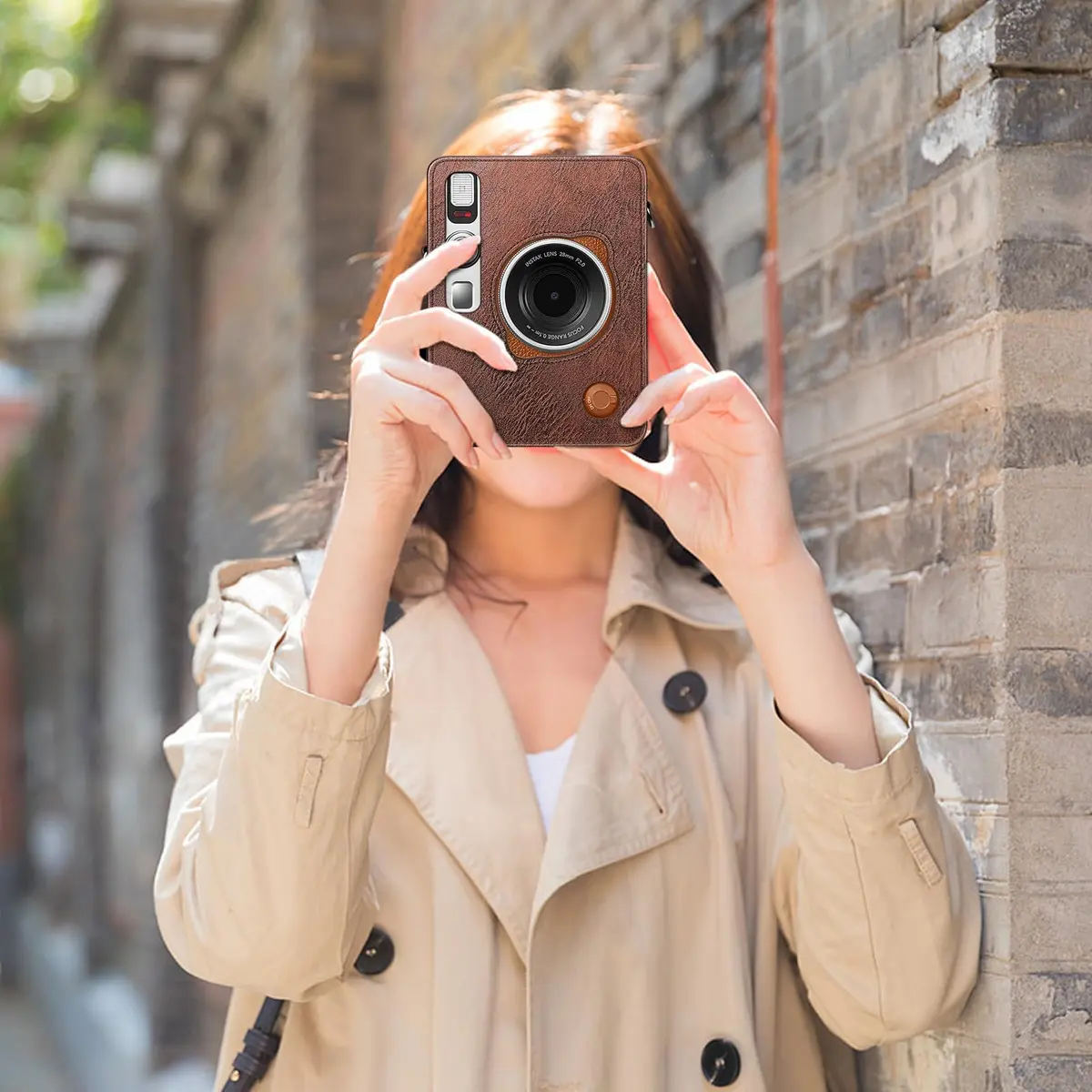FINTIE Camera Case for Fujifilm Instax Mini EVO Camera with Strap | Premium Synthetic Leather, Vintage Brown - view 7