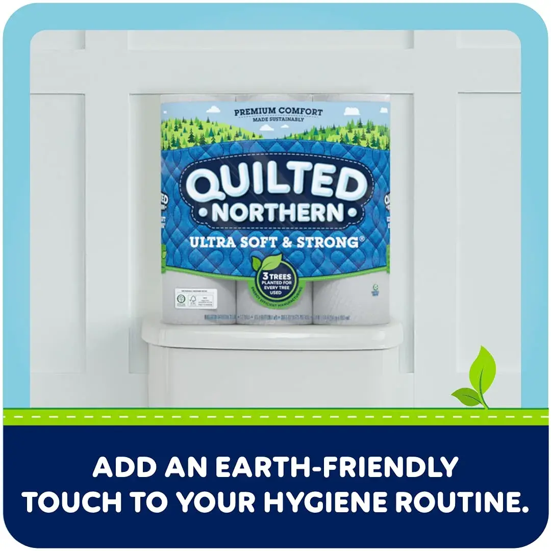 Quilted Northern Ultra Soft & Strong Toilet Paper, 32 Mega Rolls (10496 Sheets Total) | 2-Ply Bath Tissue - view 8