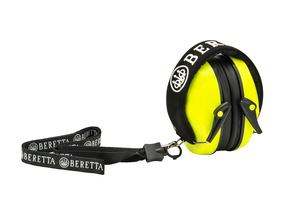 Beretta Safety Pro Earmuff Yellow Fluorescent | 25dB Noise Reduction Rating for Shooting Range - view 2