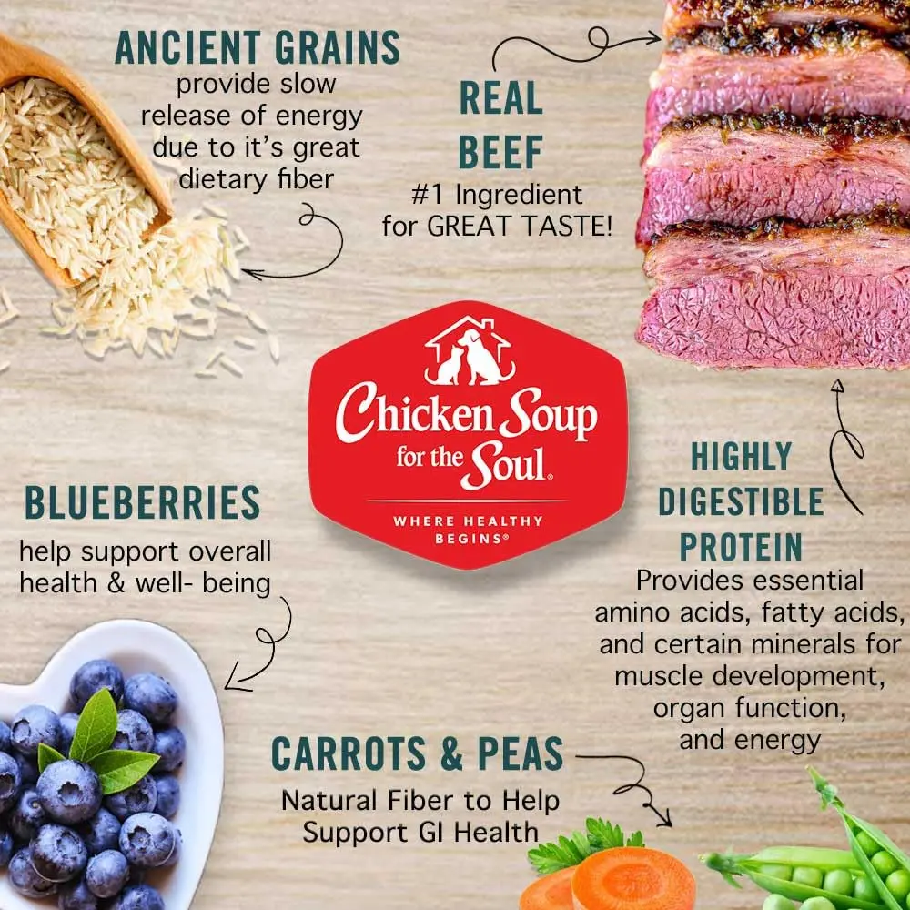 Chicken Soup for the Soul Small Bites Adult Dog Food 13.5lb | Real Meat First Ingredient, Supports Gut & Immune Health - view 4
