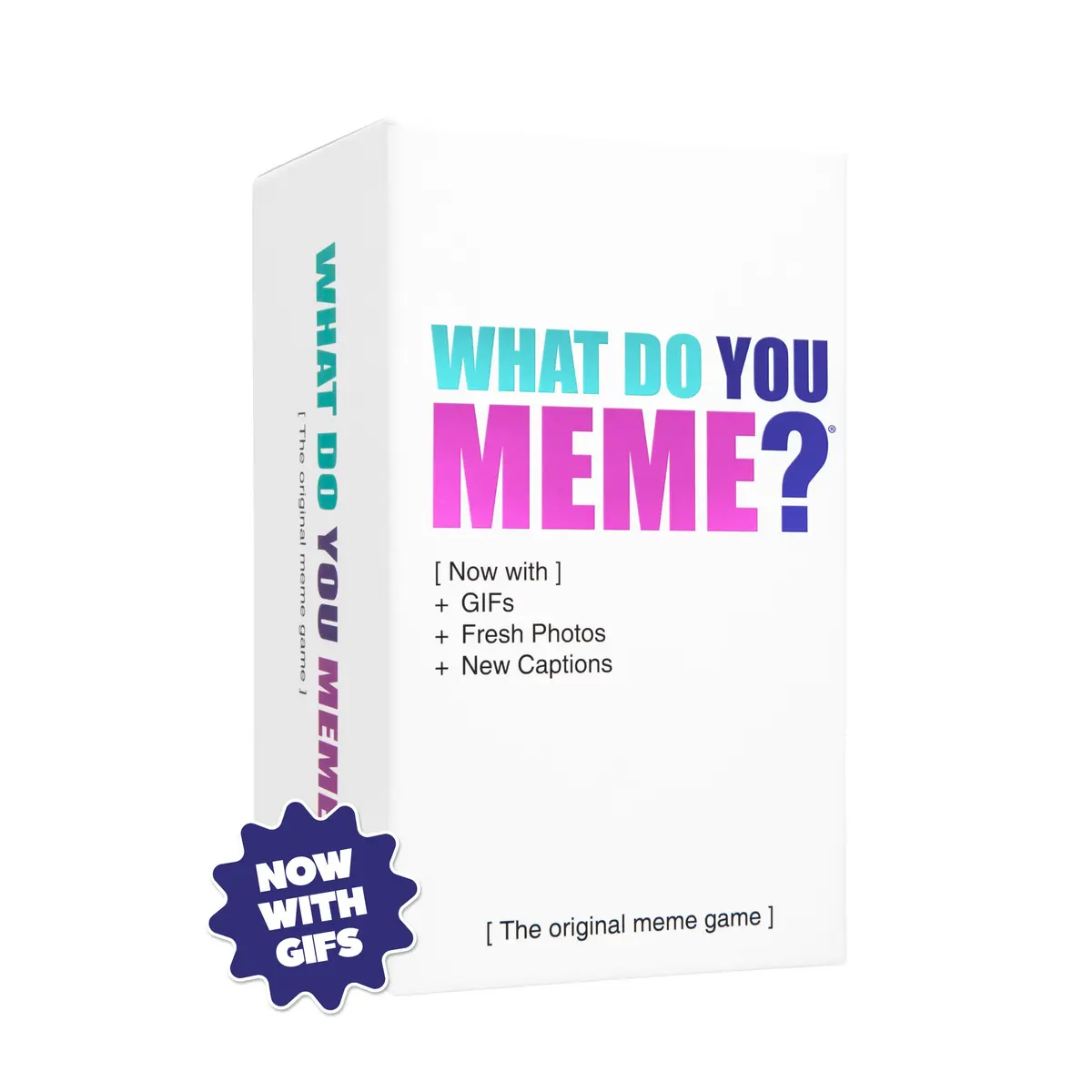 WHAT DO YOU MEME? Core Game GIF Edition | Hilarious Adult Meme Card Game for Parties & Travel - main product image