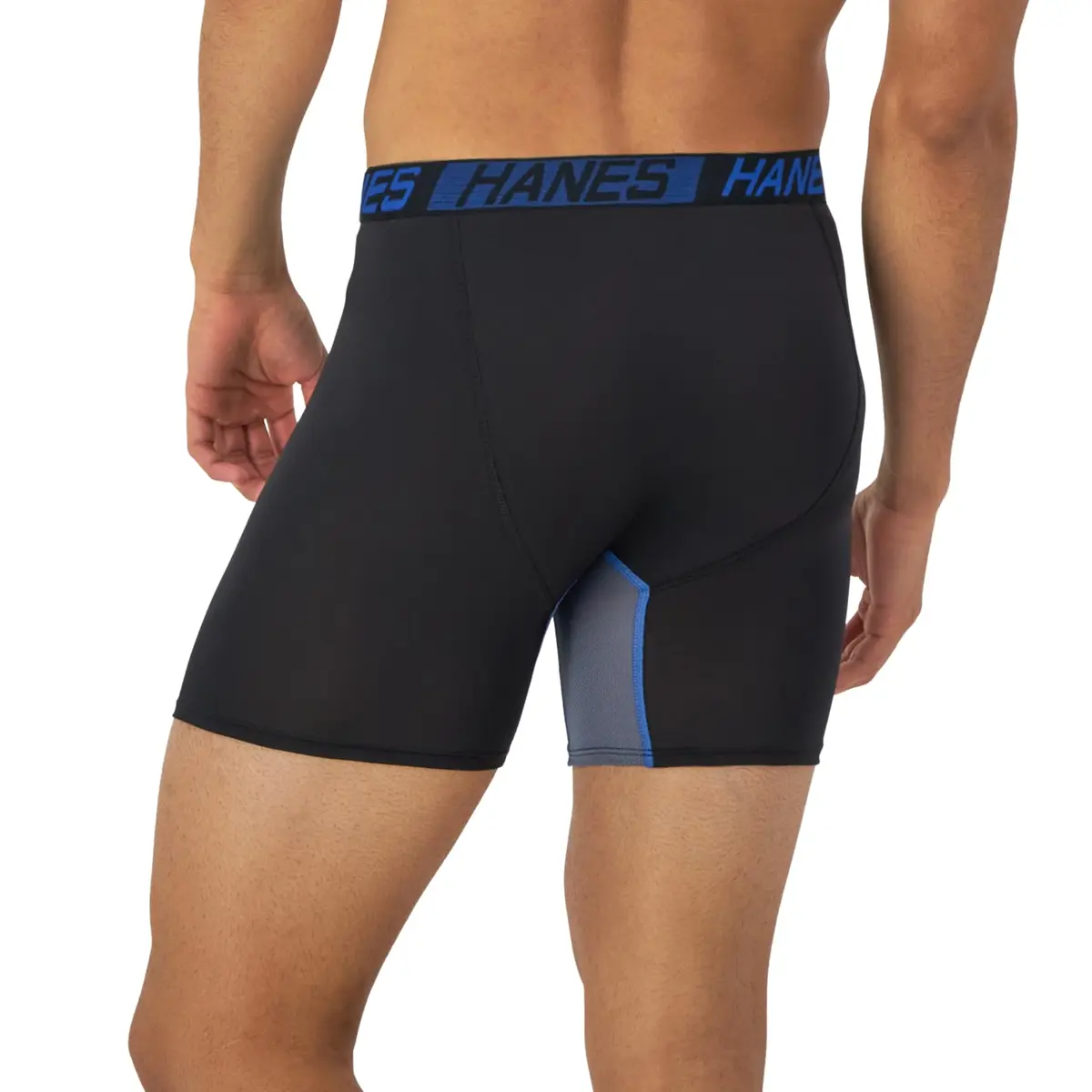 Hanes Men’s Total Support Pouch Boxer Briefs, X-temp Cooling, Anti-chafing, Moisture-wicking, Black, Large - view 2