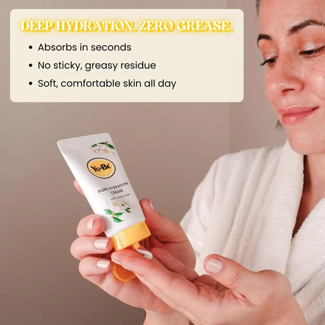 Yu-Be Yuzu Pure Hydration Cream Duo | Deep Moisturizer for Sensitive & Dry Skin (70-120c) - view 6
