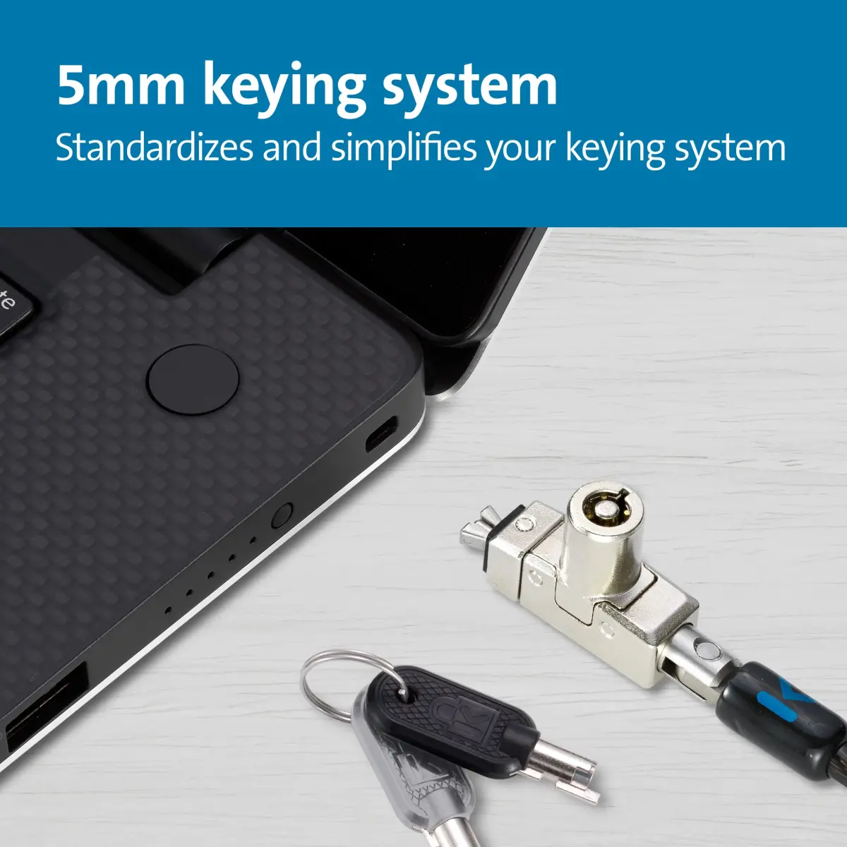 Kensington N17 2.0 Keyed Laptop Lock for Dell & Alienware K60500WW | Slim Lockhead for Thin Laptops - view 6