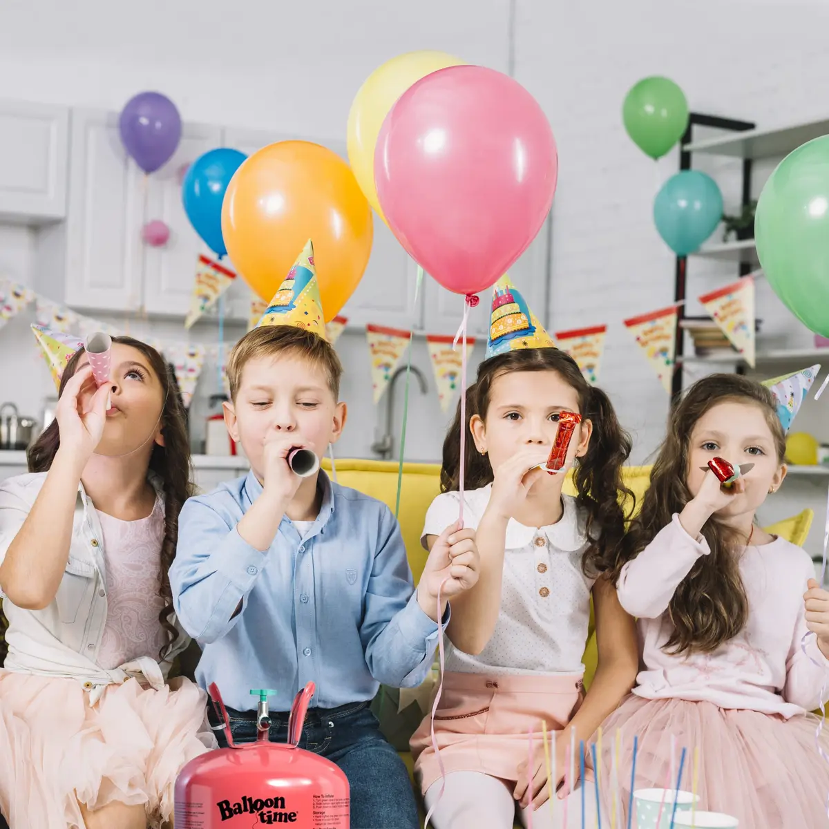 Wholesalehome Helium Tank for Balloons 14.9 Cu Ft | DIY Party Decoration Kit with 50 Latex Balloons - view 2