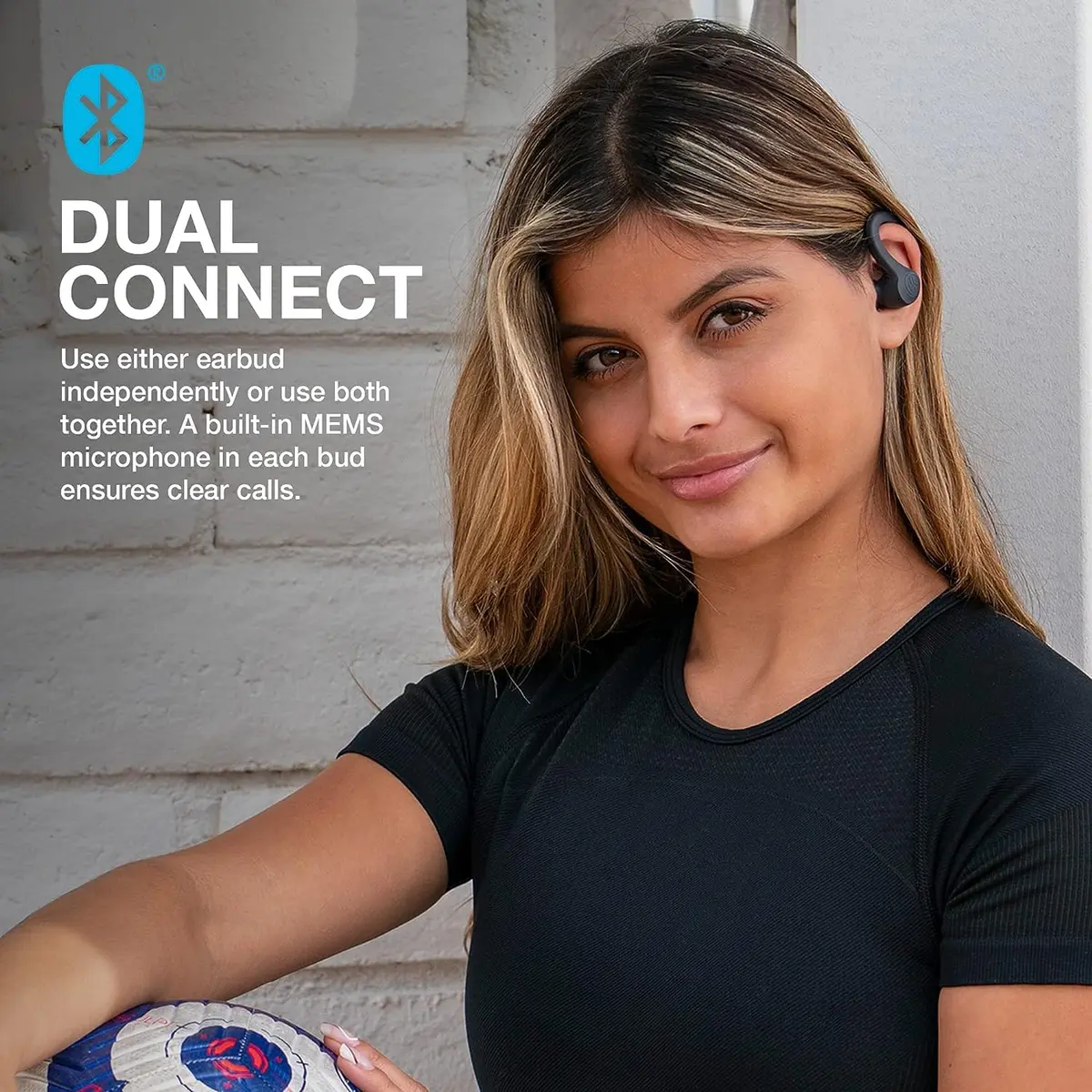 JLab Go Air Sport Wireless Workout Earbuds with C3 Calling & 32+ Hour Playtime, Graphite (6mm Dynamic Driver) - view 4