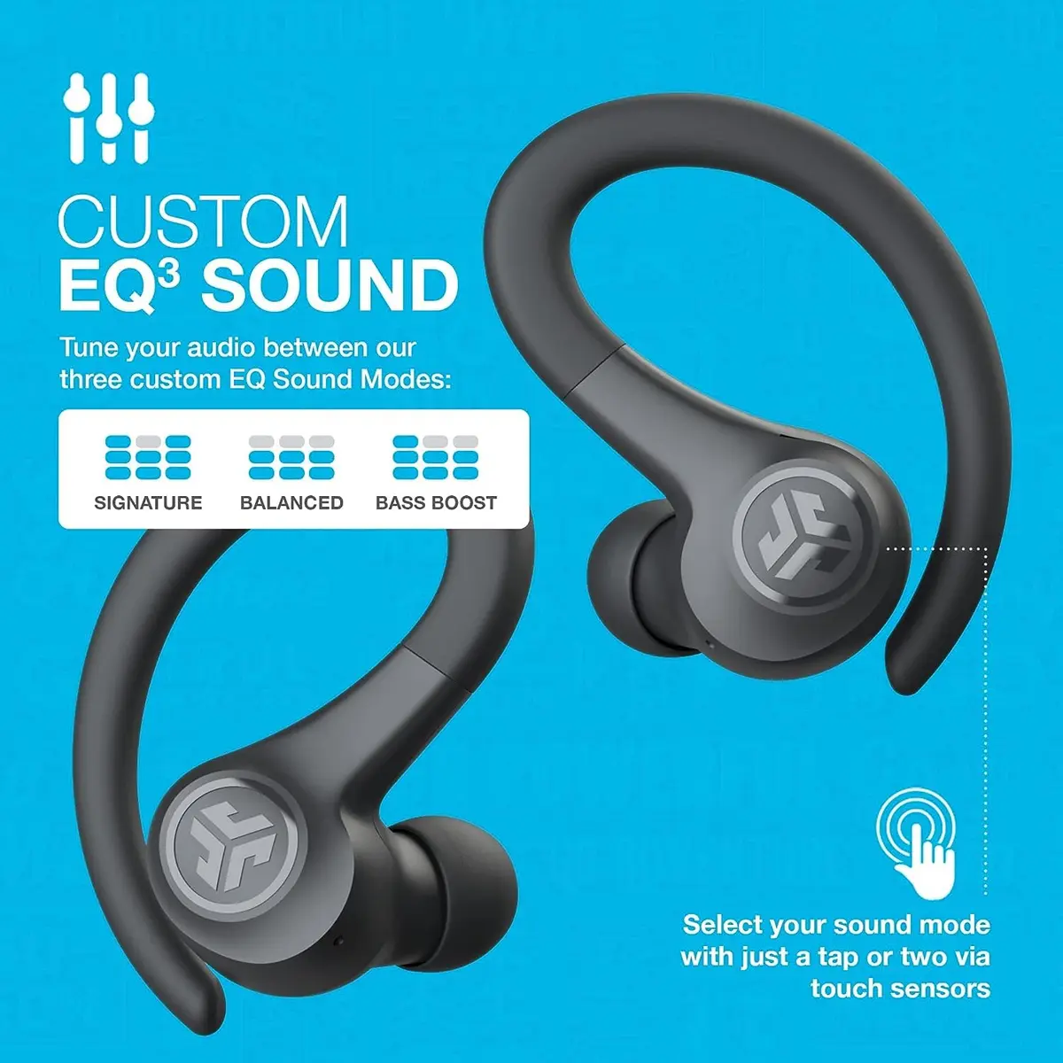 JLab Go Air Sport Wireless Workout Earbuds with C3 Calling & 32+ Hour Playtime, Graphite (6mm Dynamic Driver) - view 2