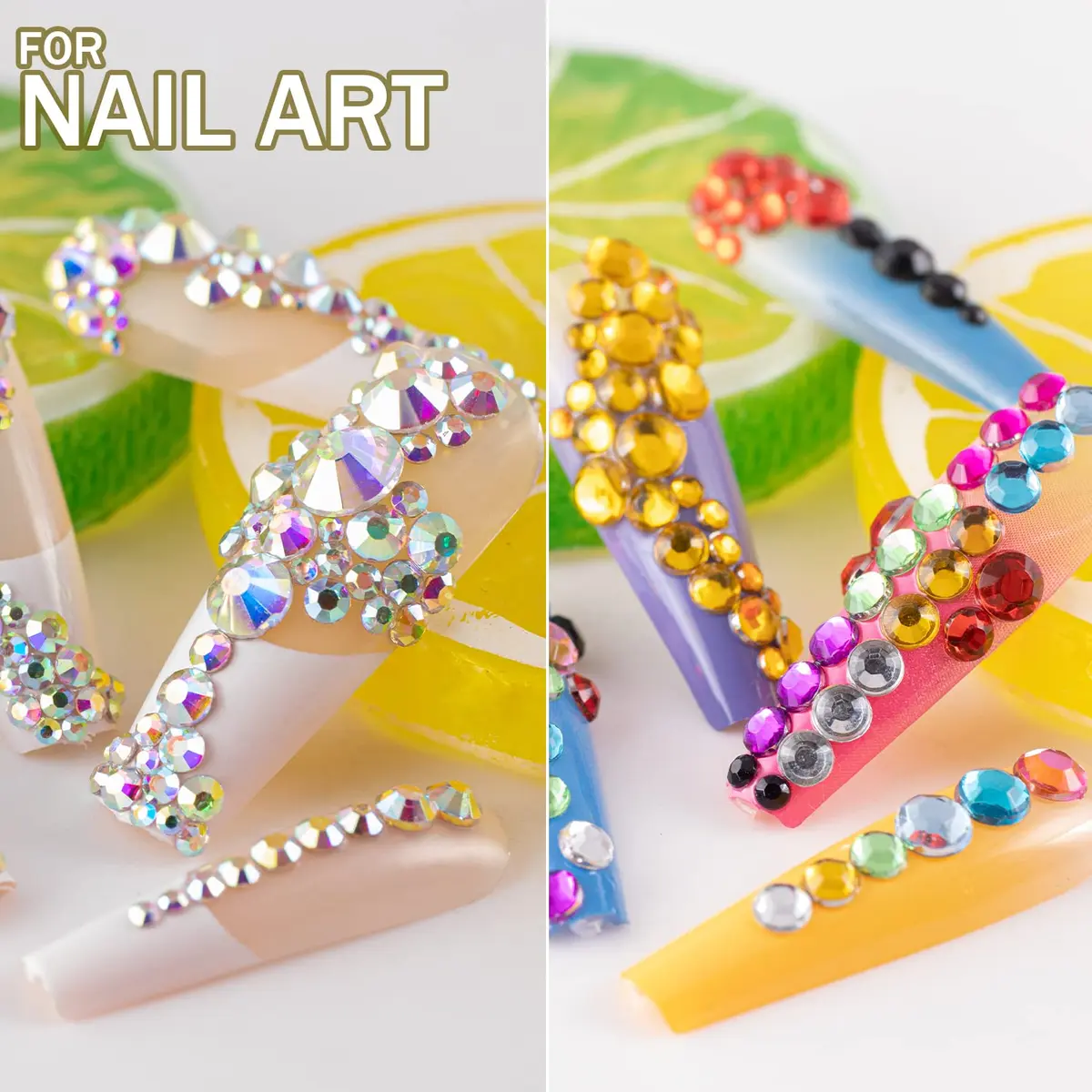 BELLEBOOST 4520 Pcs Nail Art Rhinestones & Gems Set with Tools | Flatback Crystal & AB Assortment - view 5